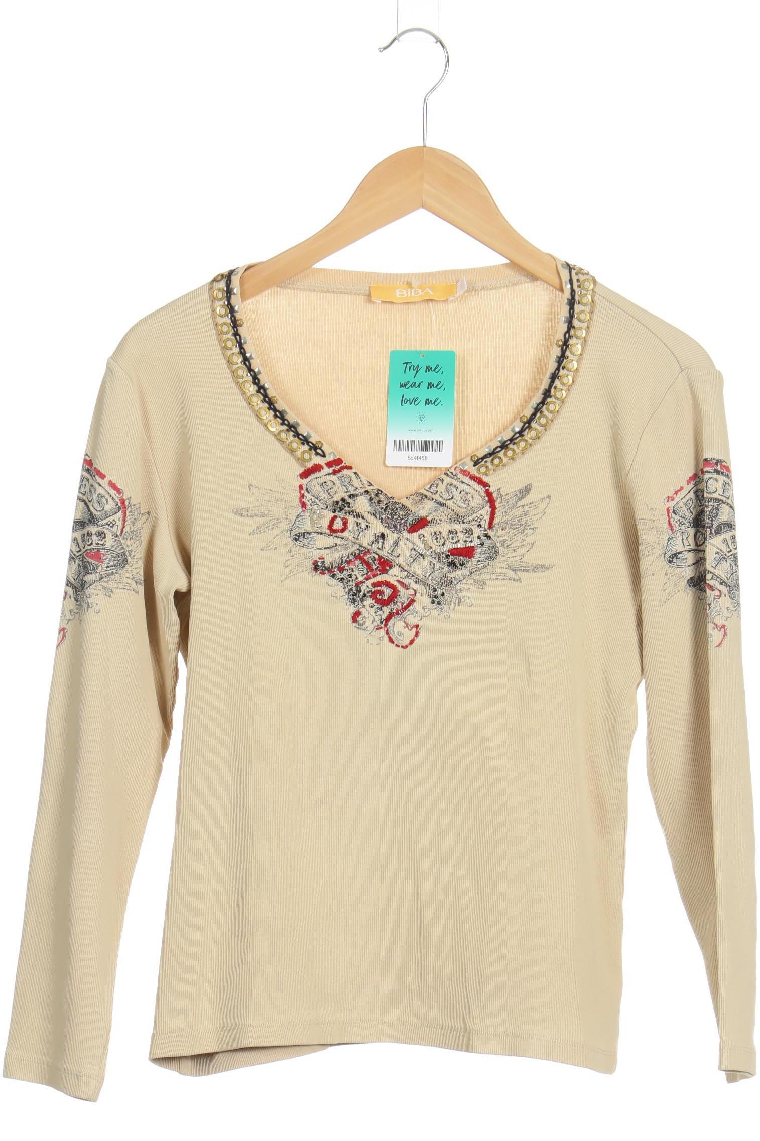 

BiBA Damen Langarmshirt, beige, Gr.