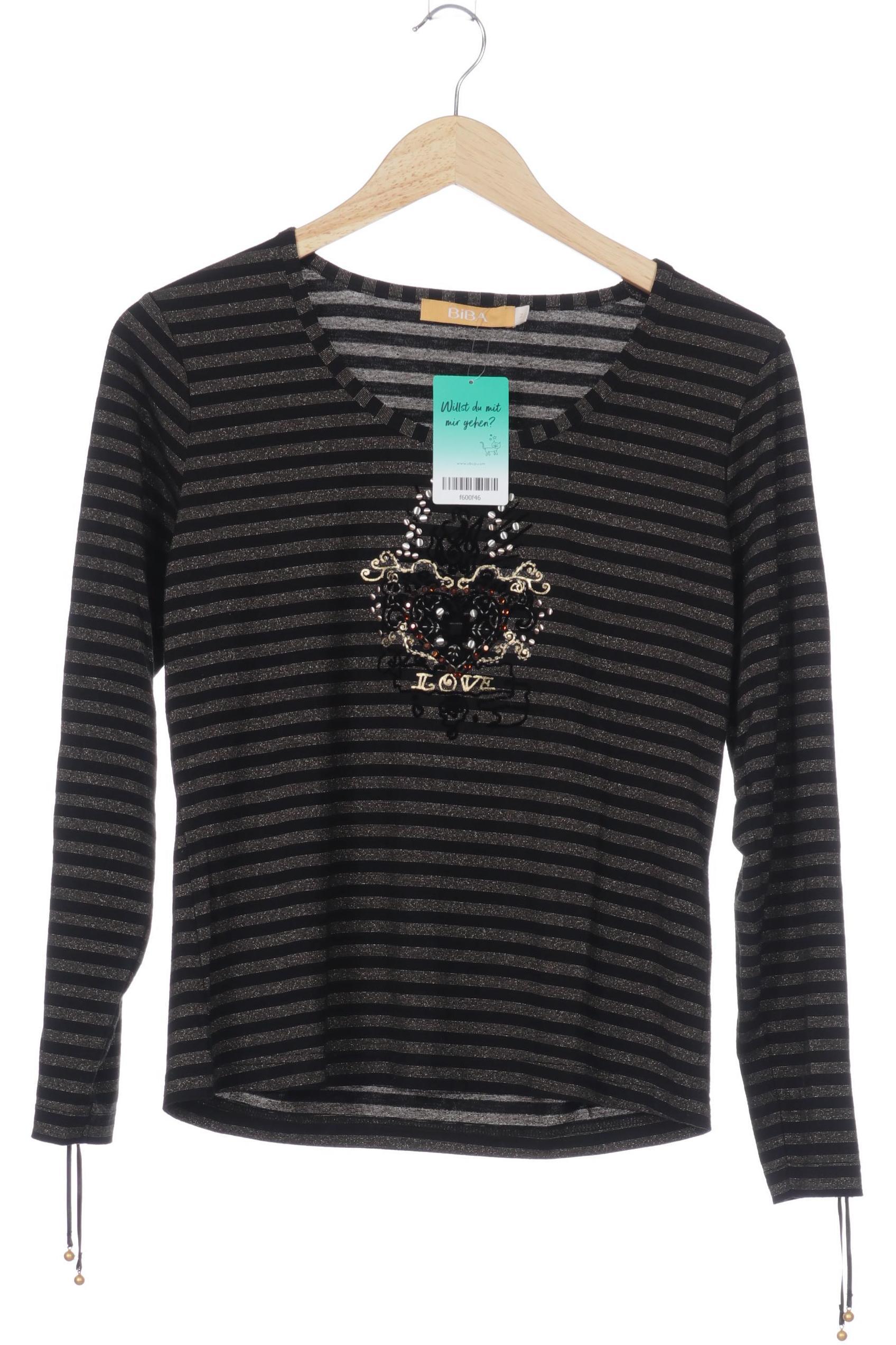 

BiBA Damen Langarmshirt, schwarz, Gr.