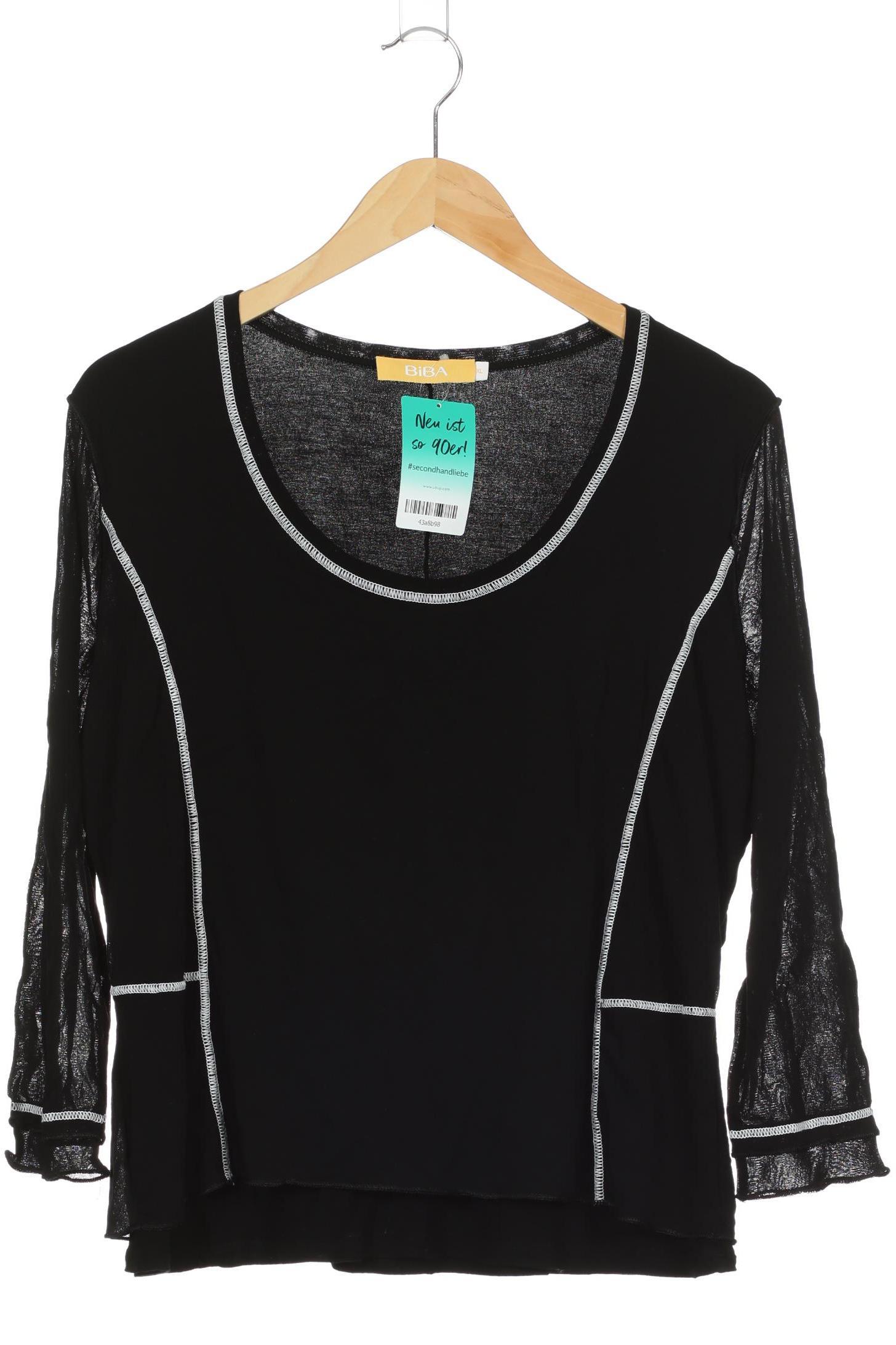

BiBA Damen Langarmshirt, schwarz, Gr.