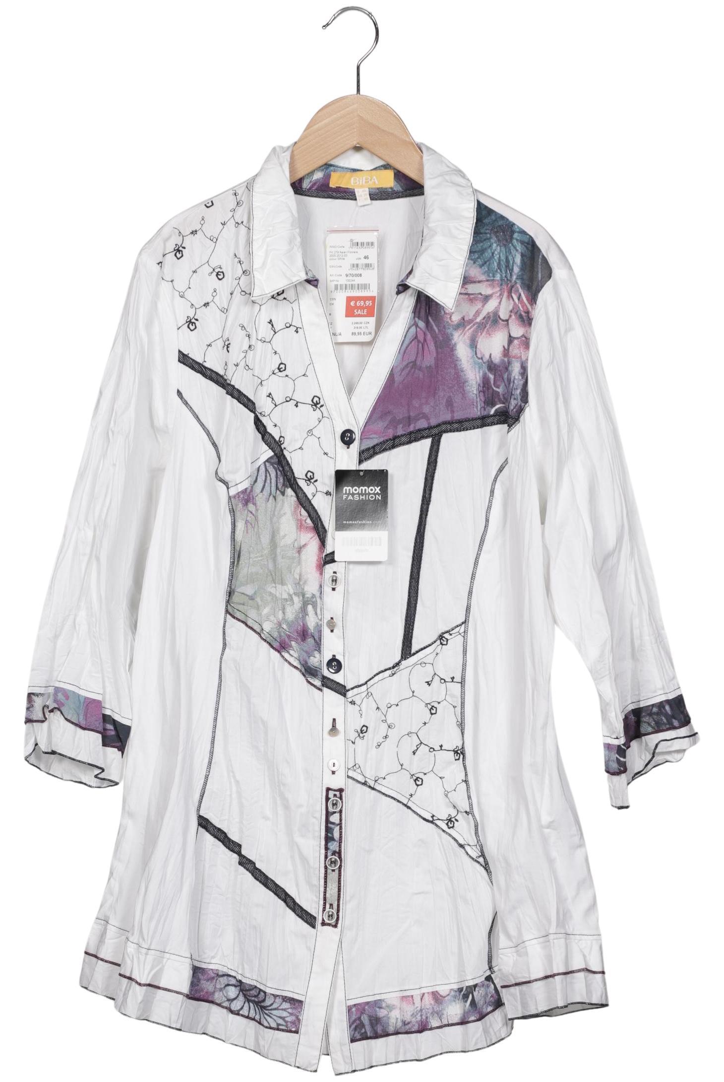 

BiBA Damen Bluse, weiß, Gr. 46