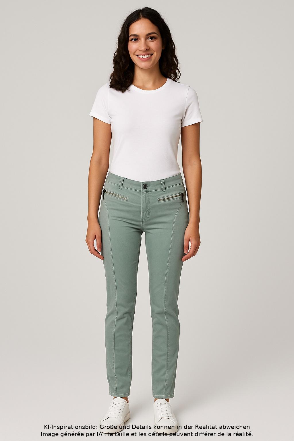 

BiBA Damen Jeans, hellgrün, Gr. 34