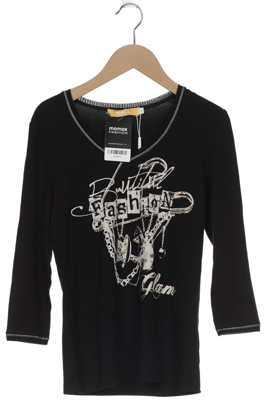 

BiBA Damen Langarmshirt, schwarz, Gr. 34