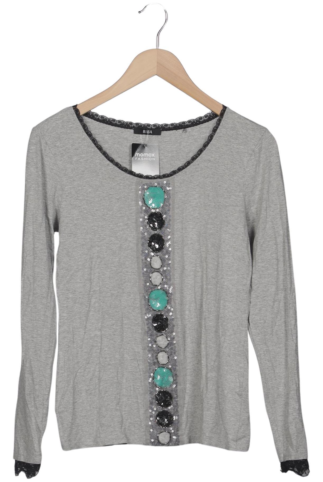 

BiBA Damen Langarmshirt, grau, Gr. 36