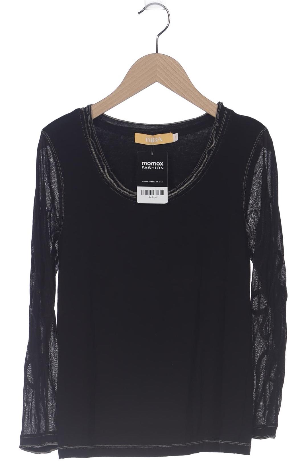 

BiBA Damen Langarmshirt, schwarz, Gr. 36
