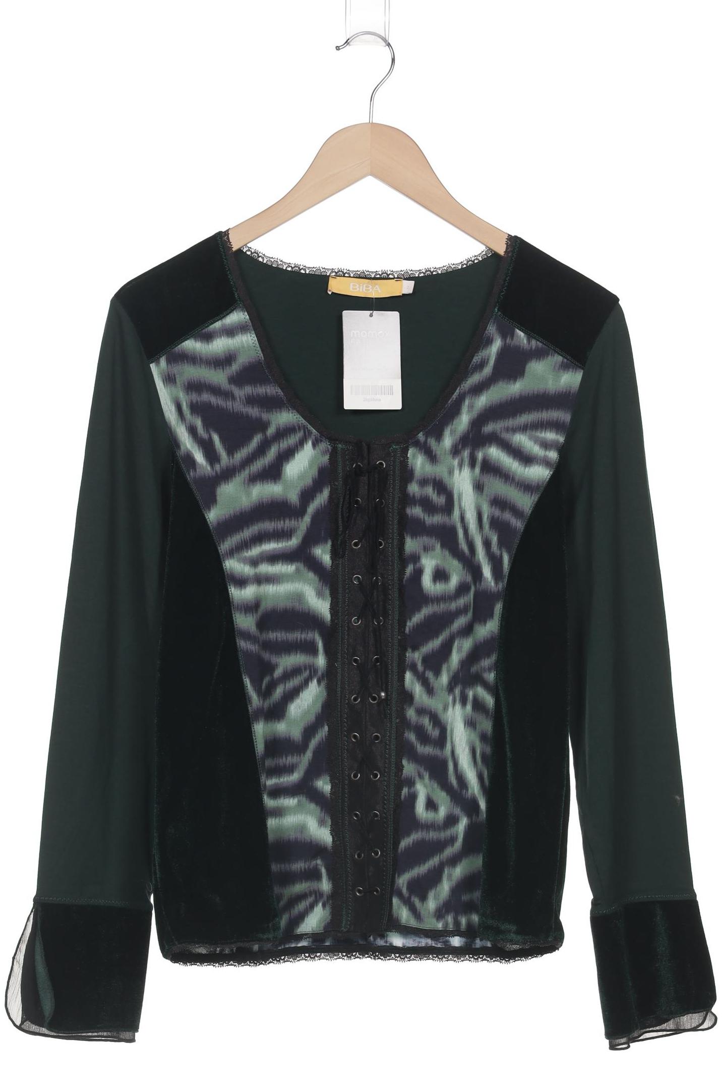 

BiBA Damen Langarmshirt, grün, Gr. 38