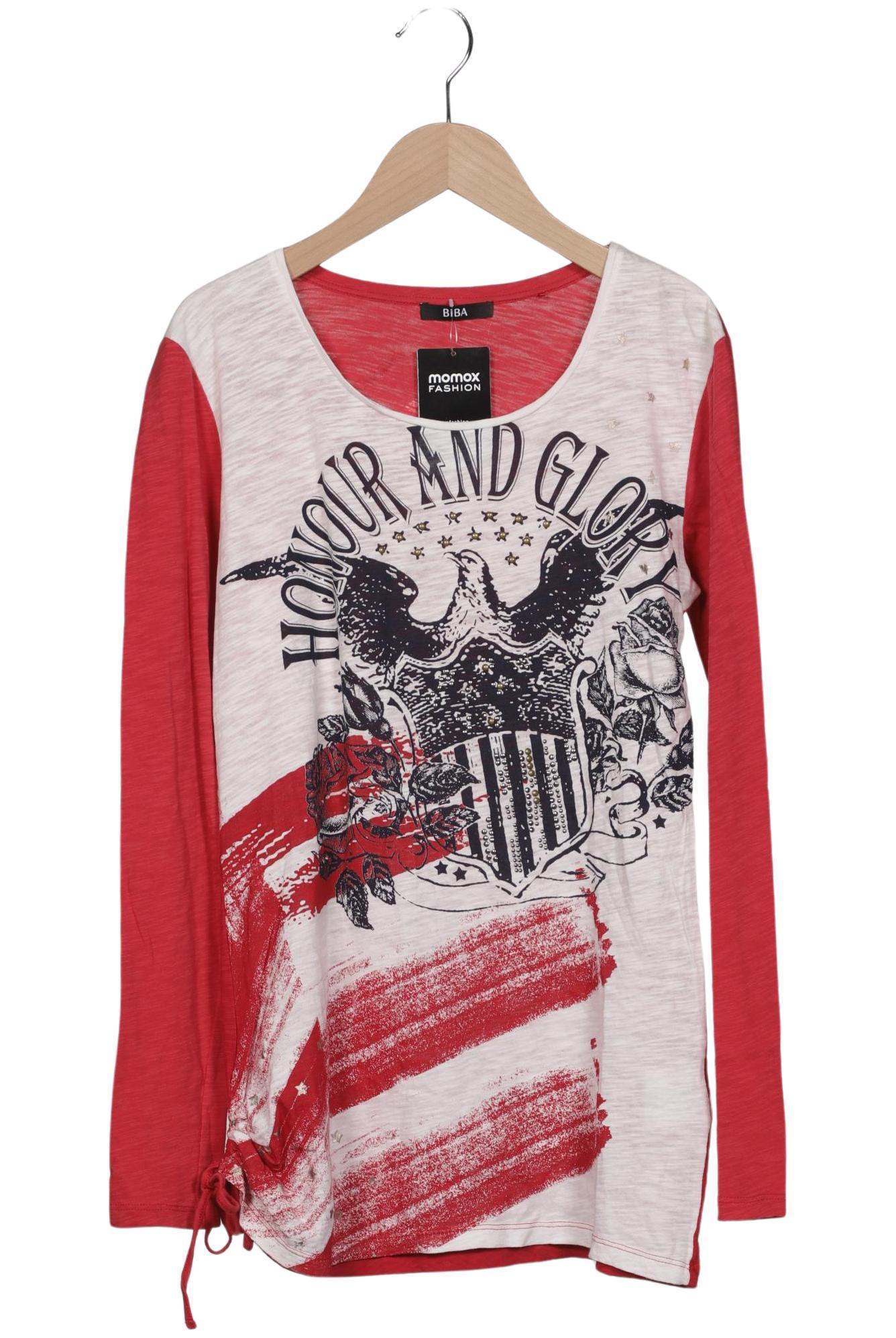 

BiBA Damen Langarmshirt, rot, Gr. 34