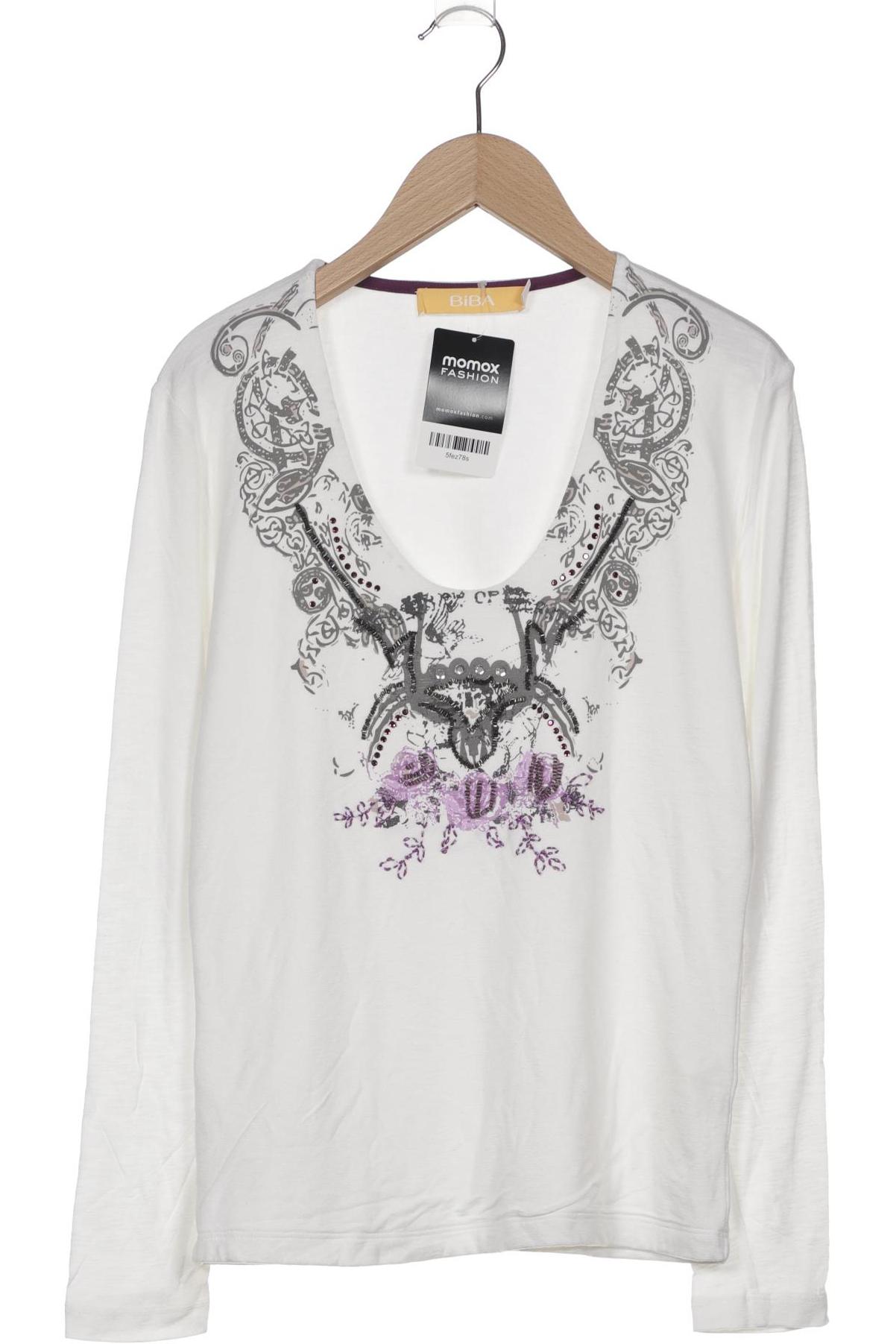 

BiBA Damen Langarmshirt, weiß, Gr. 38