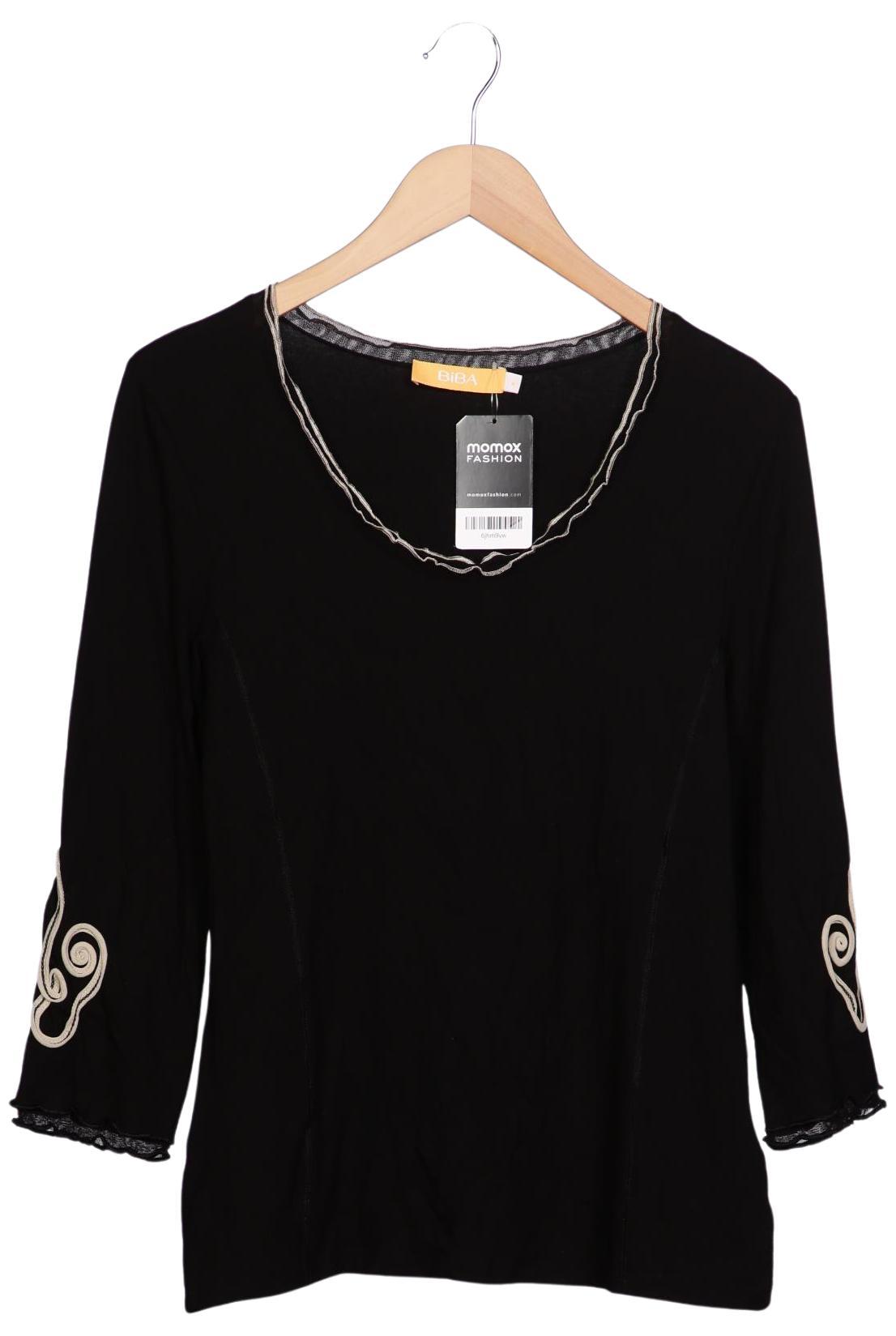

BiBA Damen Langarmshirt, schwarz, Gr. 38