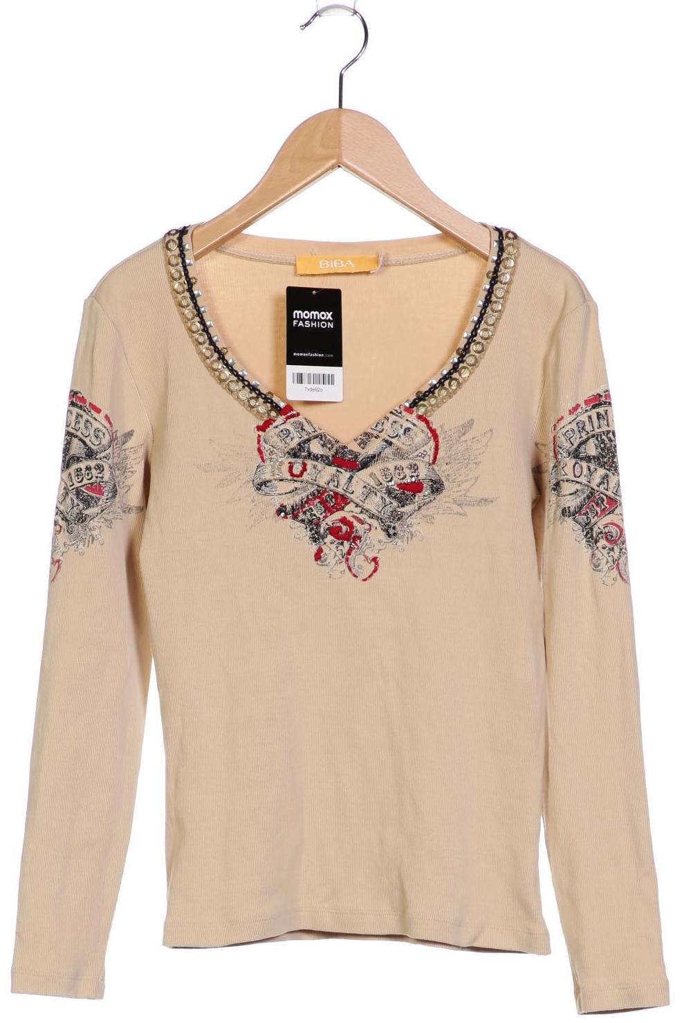 

BiBA Damen Langarmshirt, beige, Gr. 34