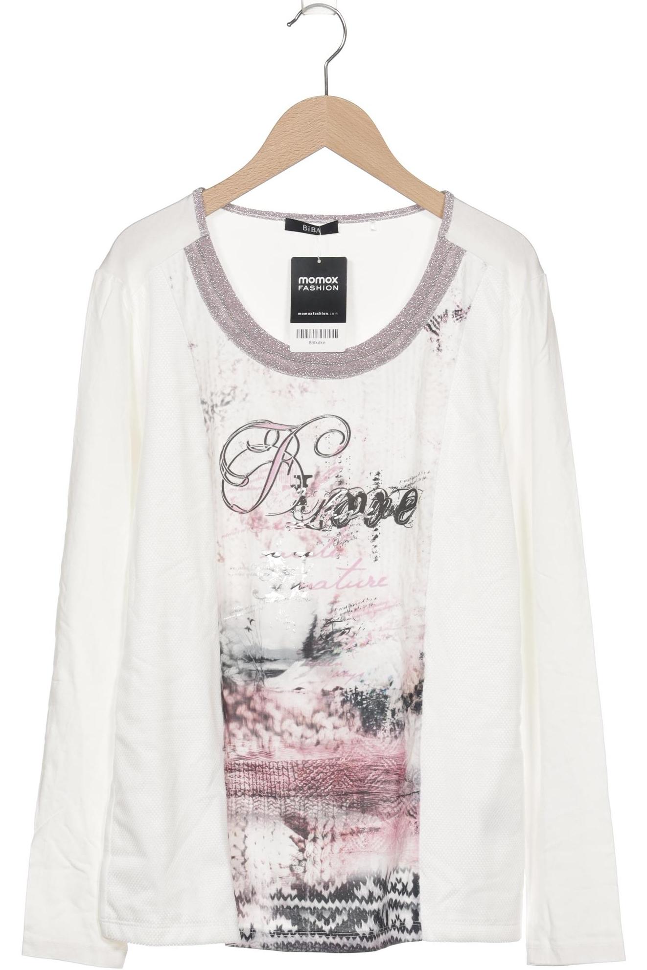 

BiBA Damen Langarmshirt, weiß, Gr. 38