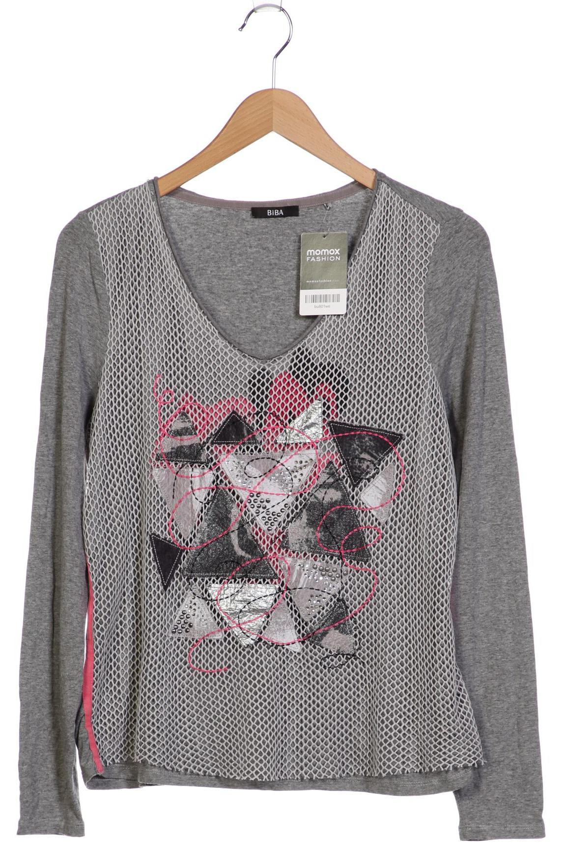 

BiBA Damen Langarmshirt, grau, Gr. 38