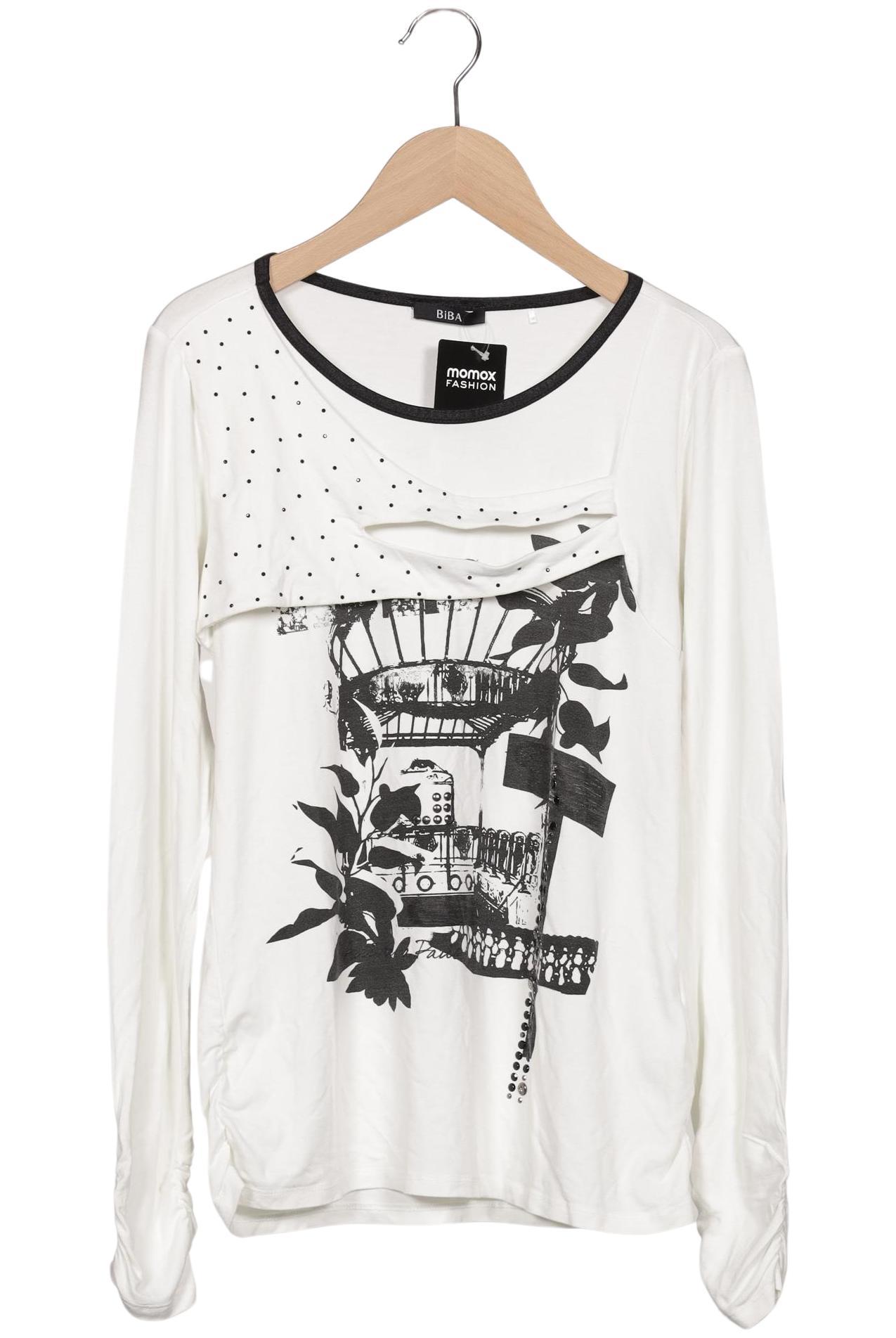 

BiBA Damen Langarmshirt, weiß, Gr. 34