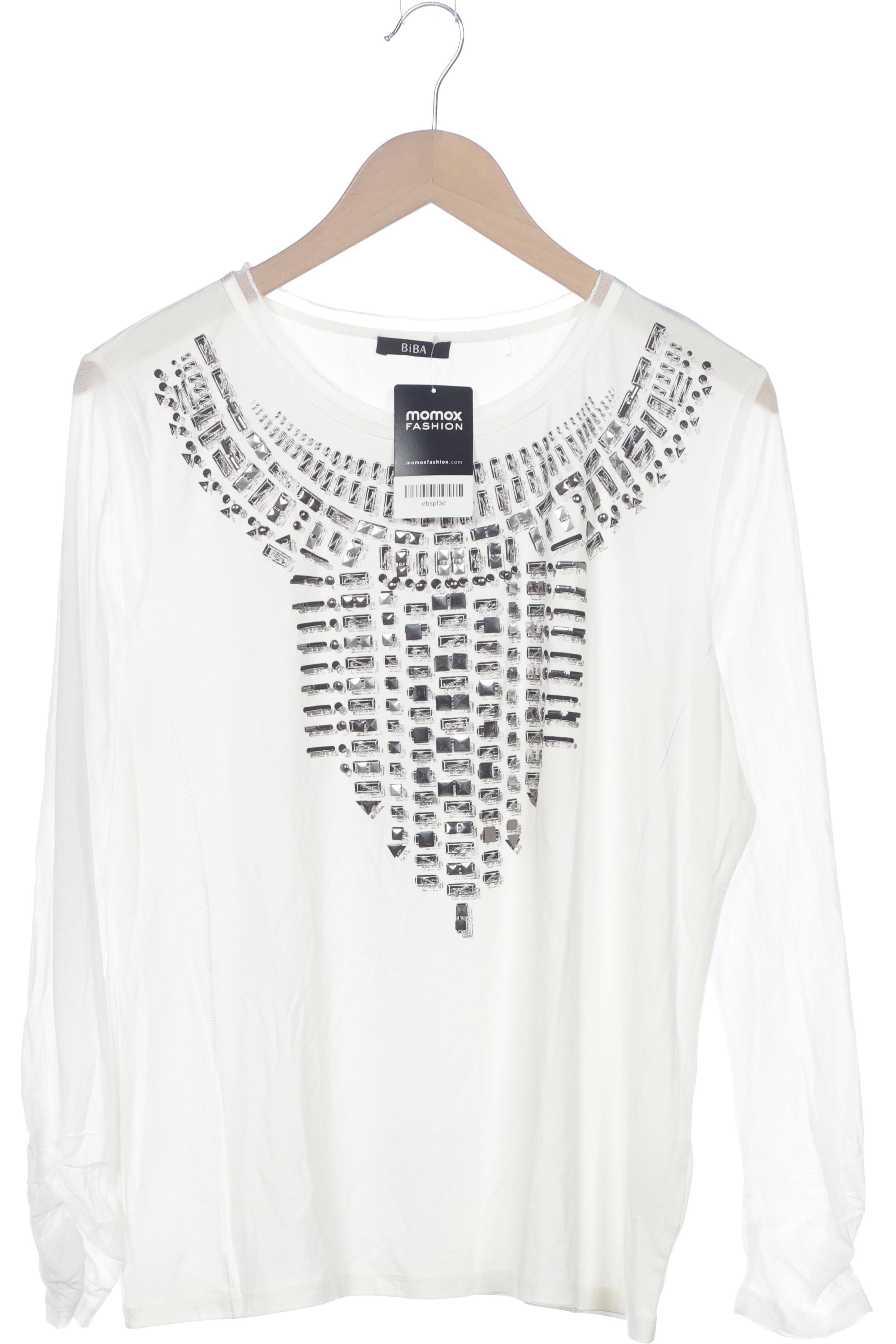 

BiBA Damen Langarmshirt, weiß, Gr. 42