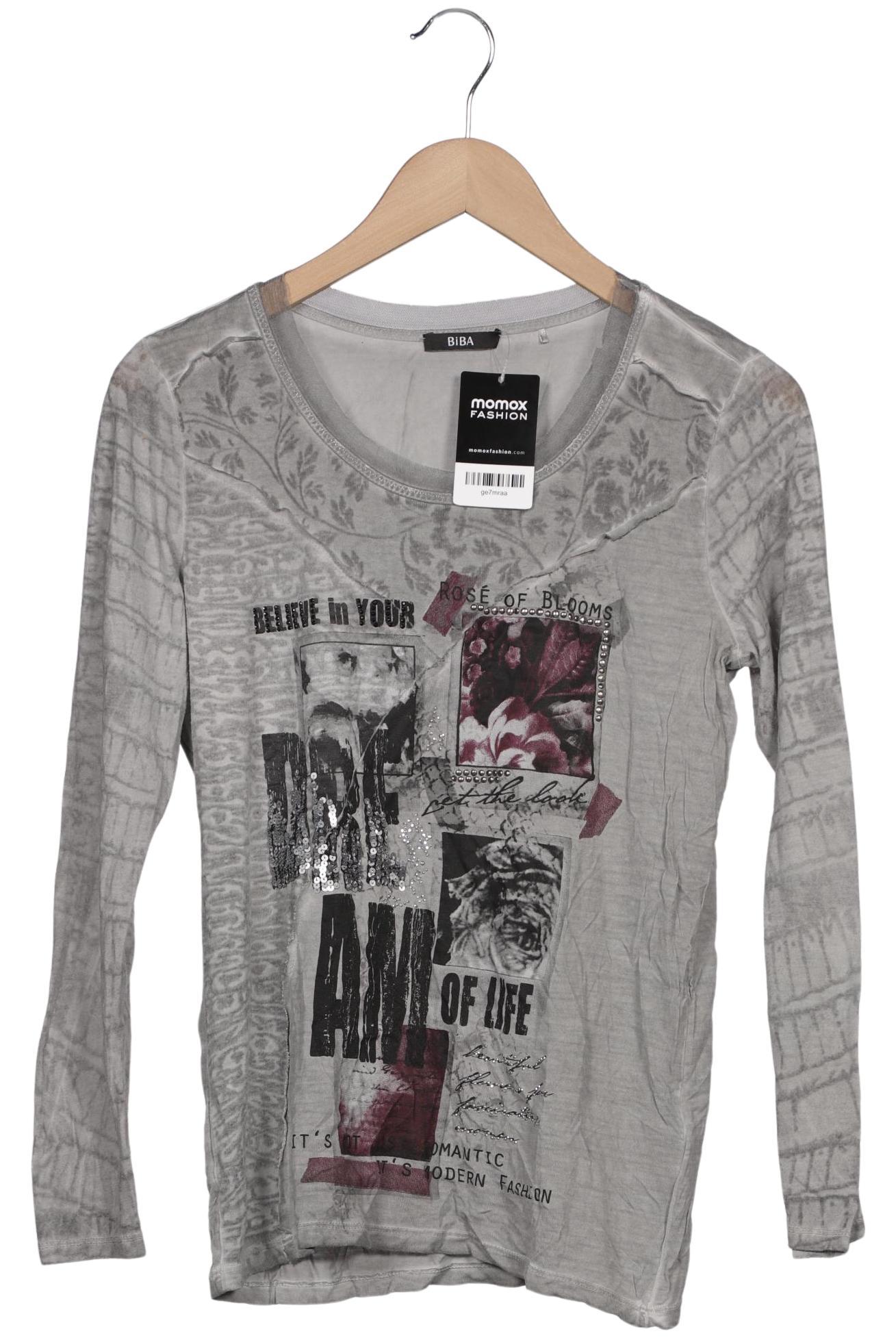 

BiBA Damen Langarmshirt, grau, Gr. 38