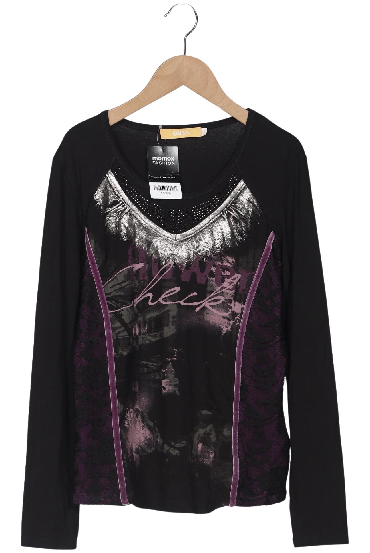 

BiBA Damen Langarmshirt, schwarz, Gr. 38