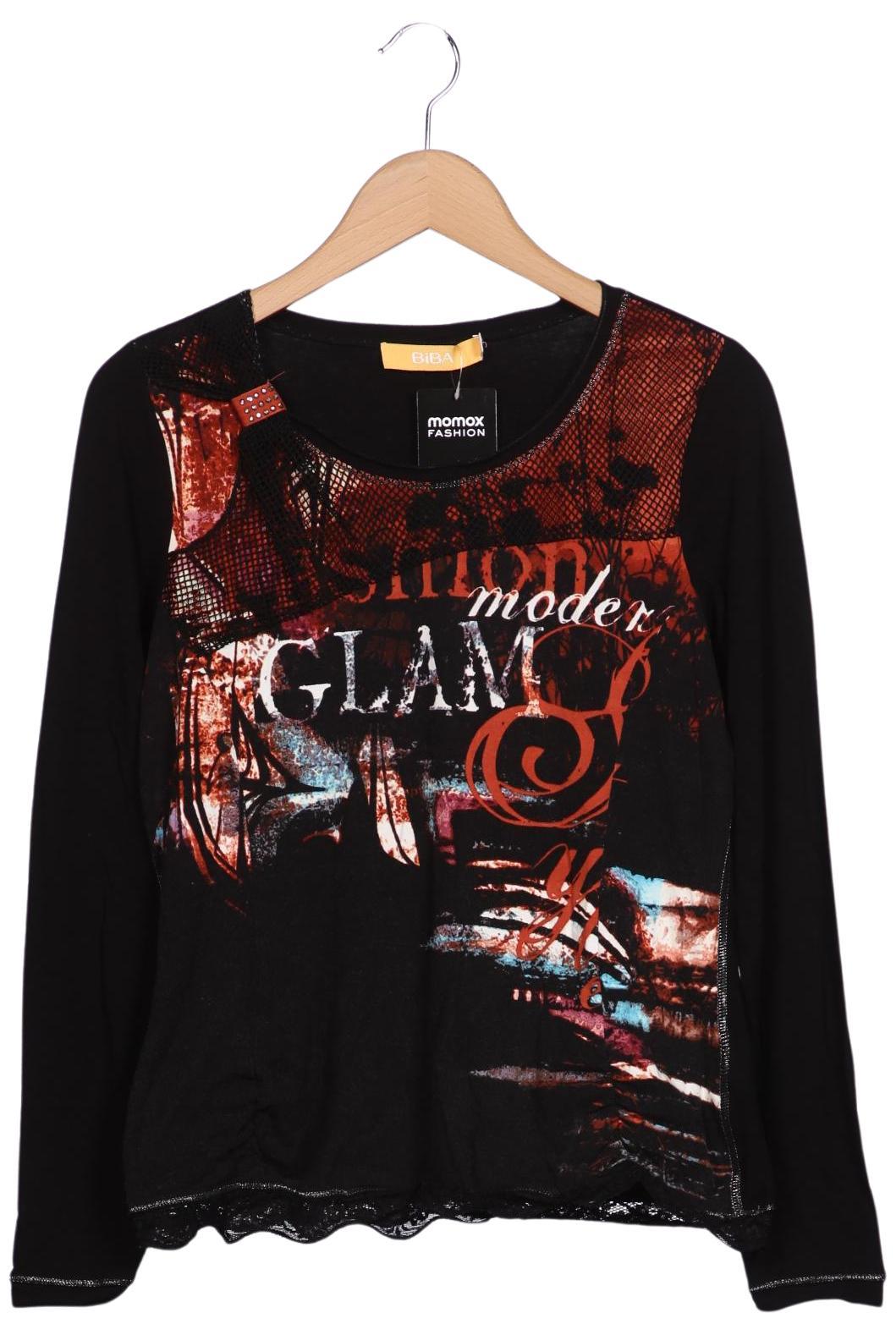 

BiBA Damen Langarmshirt, schwarz, Gr. 38