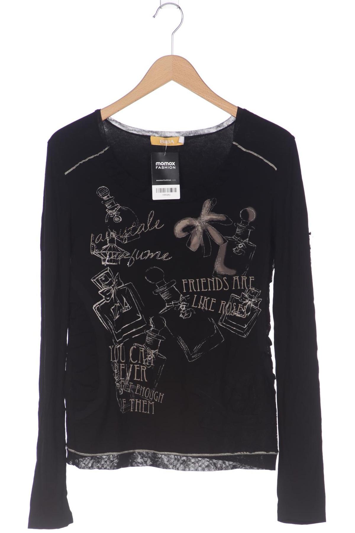 

BiBA Damen Langarmshirt, schwarz, Gr. 42