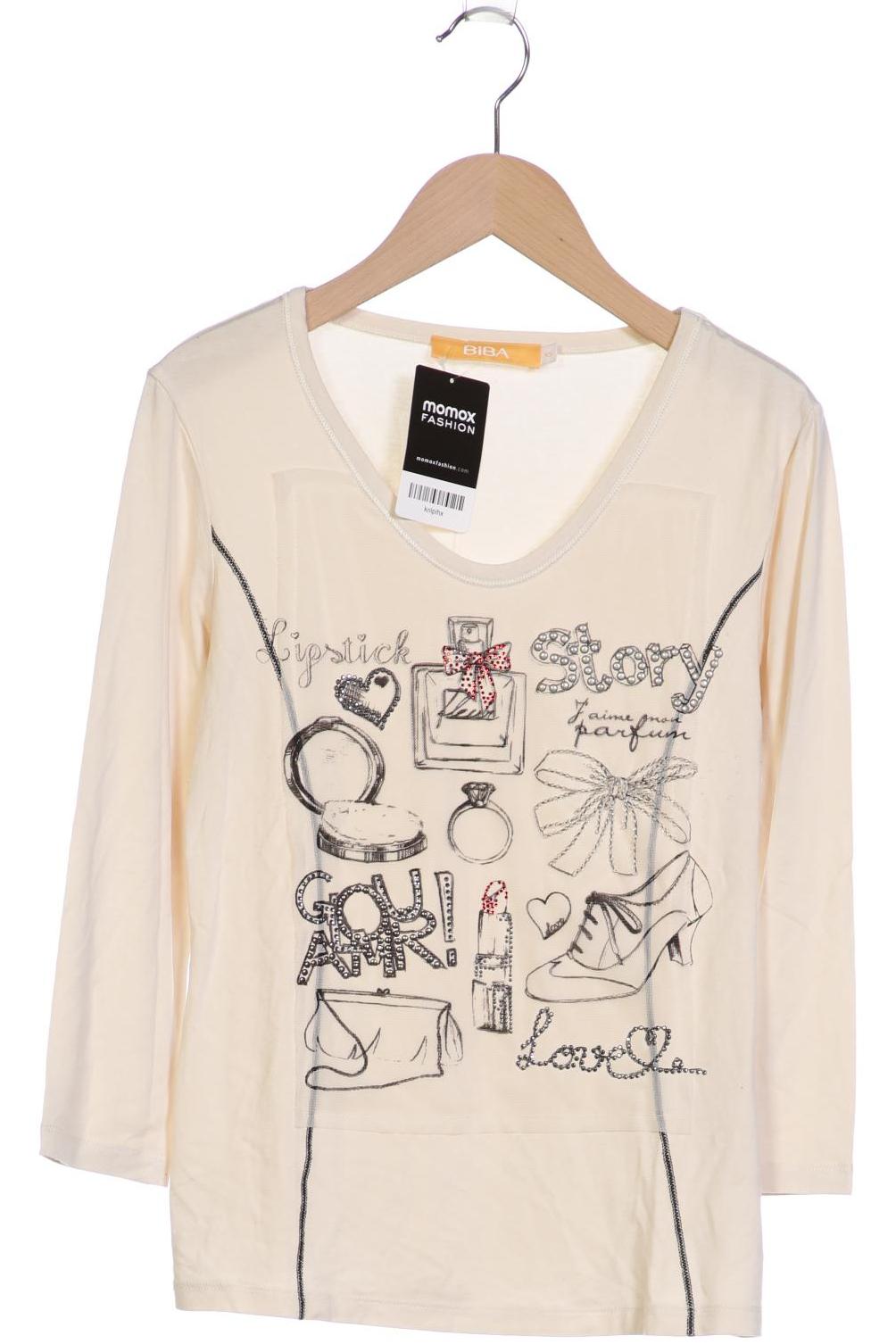 

BiBA Damen Langarmshirt, cremeweiß, Gr. 34