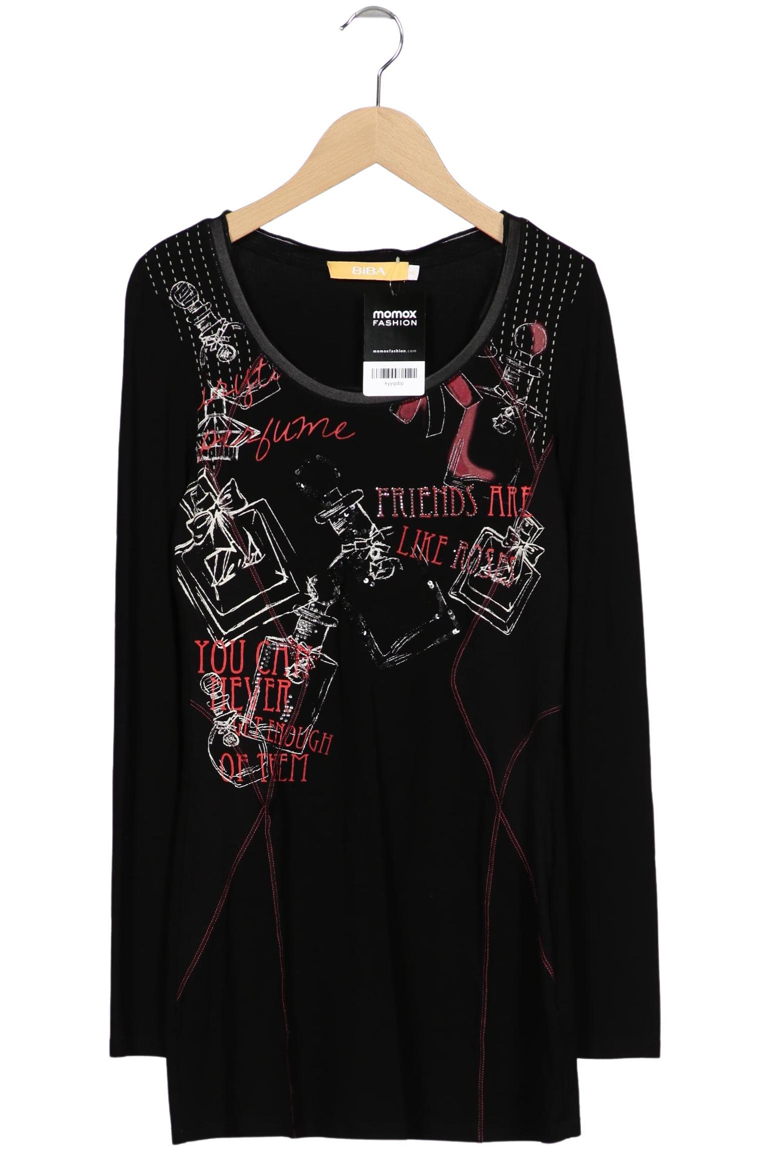 

BiBA Damen Langarmshirt, schwarz, Gr. 34