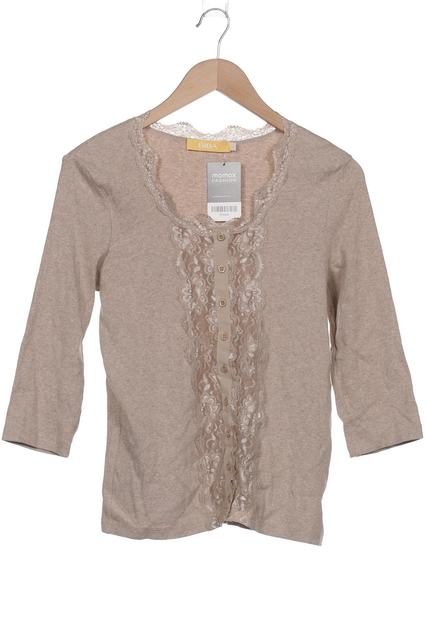 

BiBA Damen Langarmshirt, beige, Gr. 38