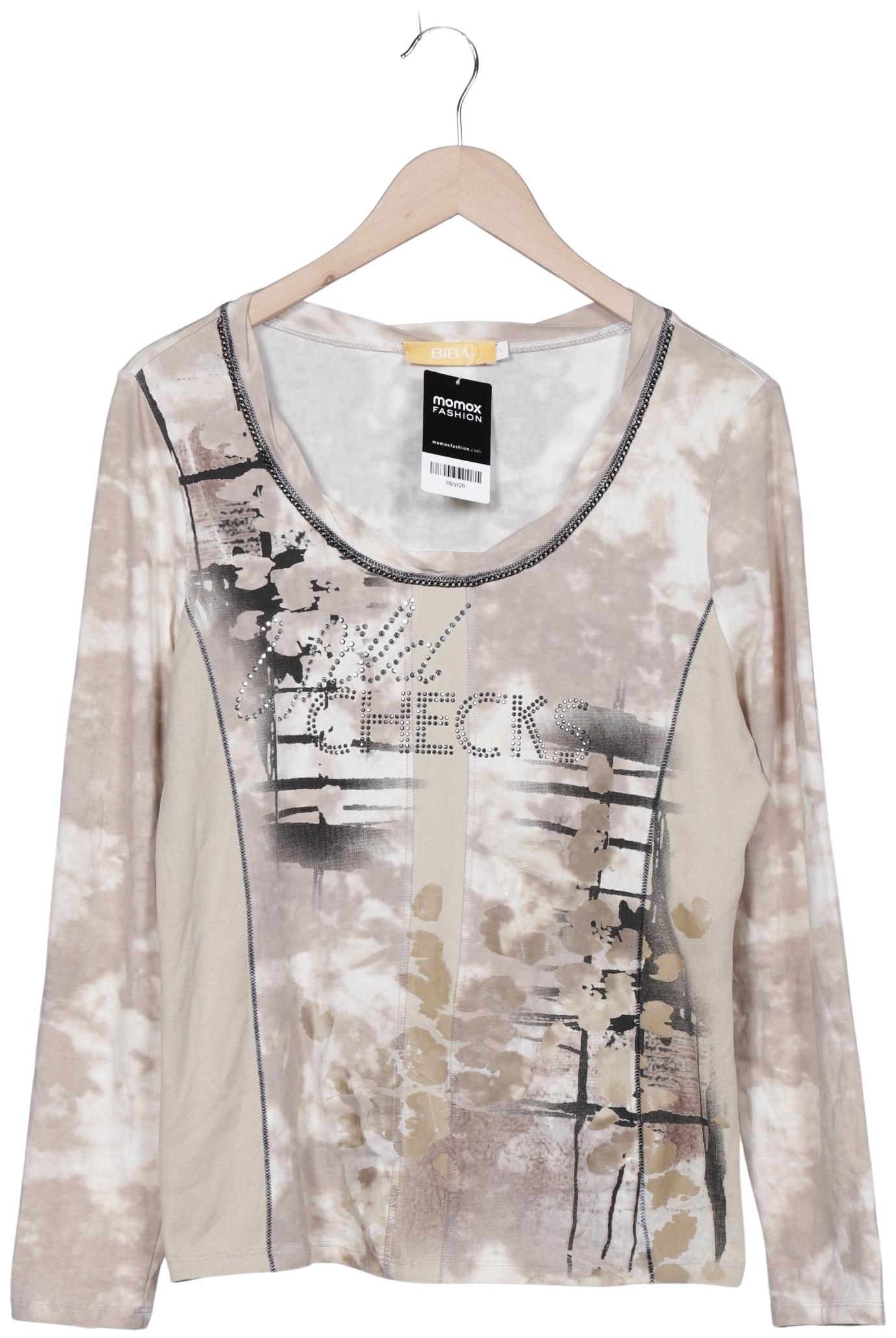 

BiBA Damen Langarmshirt, beige, Gr. 42