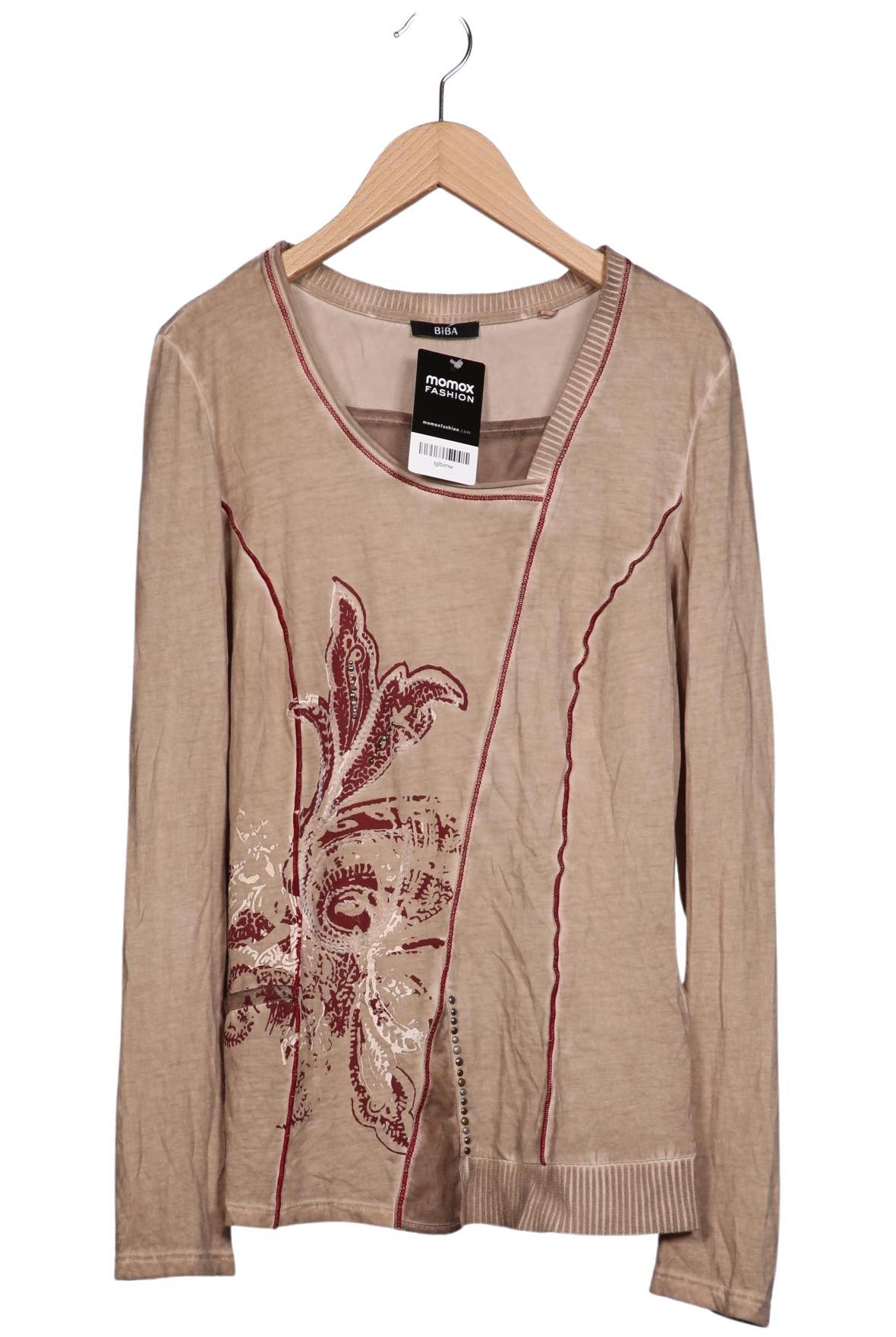 

BiBA Damen Langarmshirt, beige, Gr. 36