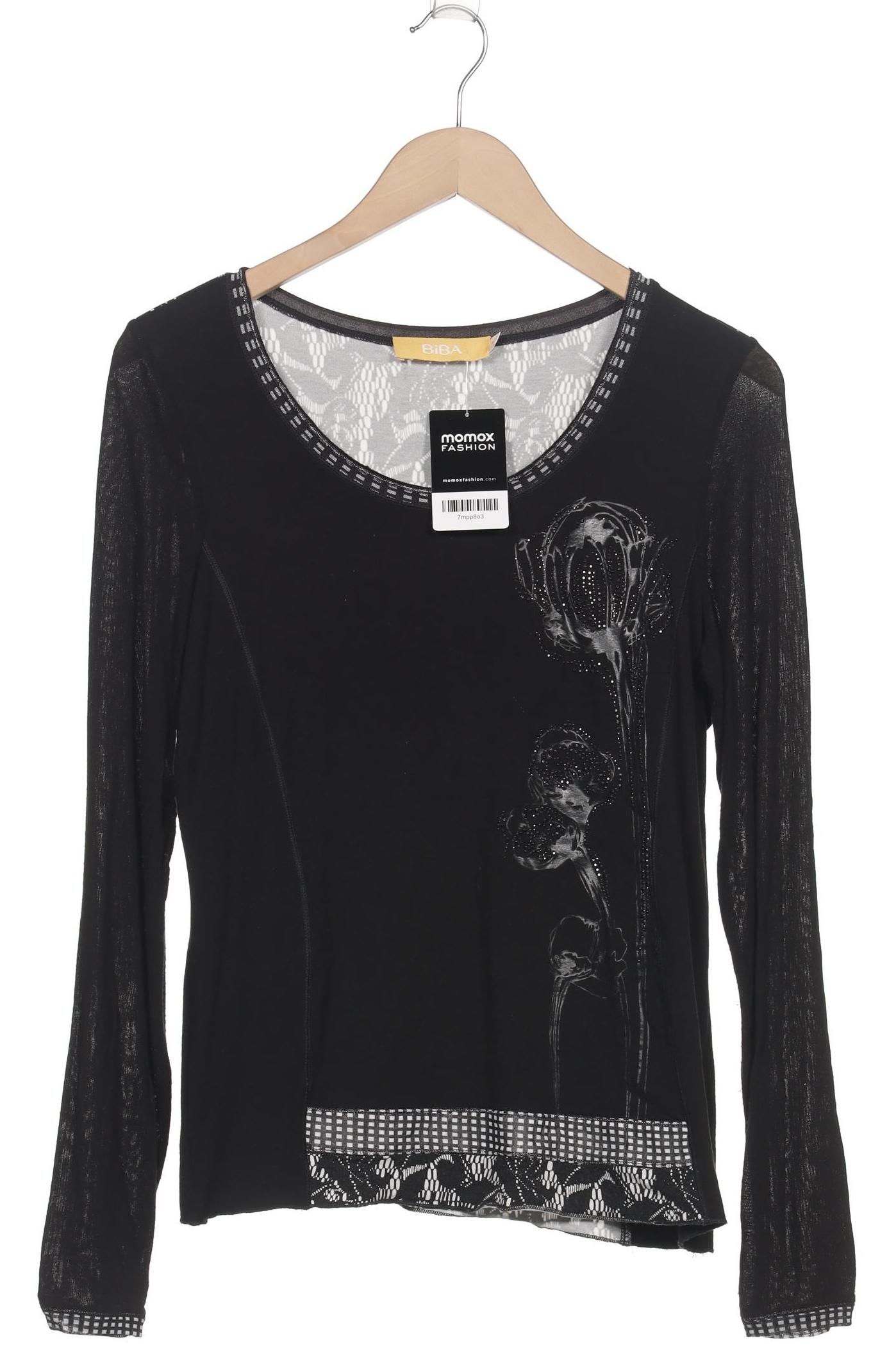 

BiBA Damen Langarmshirt, schwarz, Gr. 38