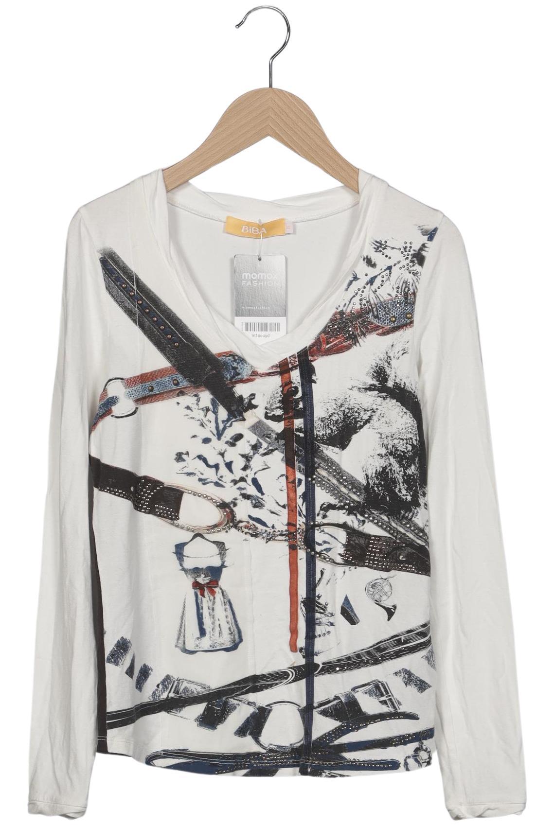 

BiBA Damen Langarmshirt, weiß, Gr. 34