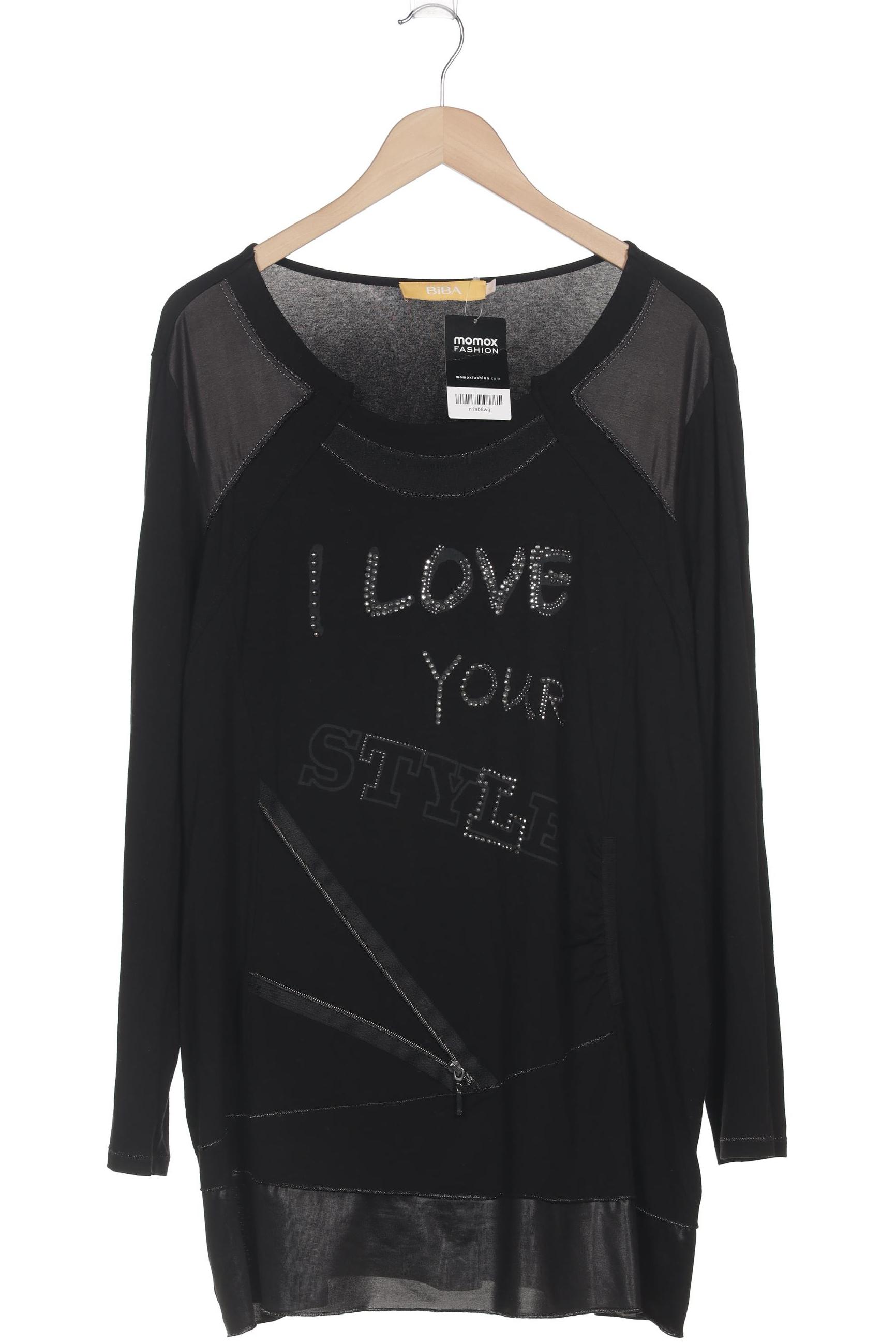 

BiBA Damen Langarmshirt, schwarz, Gr. 44