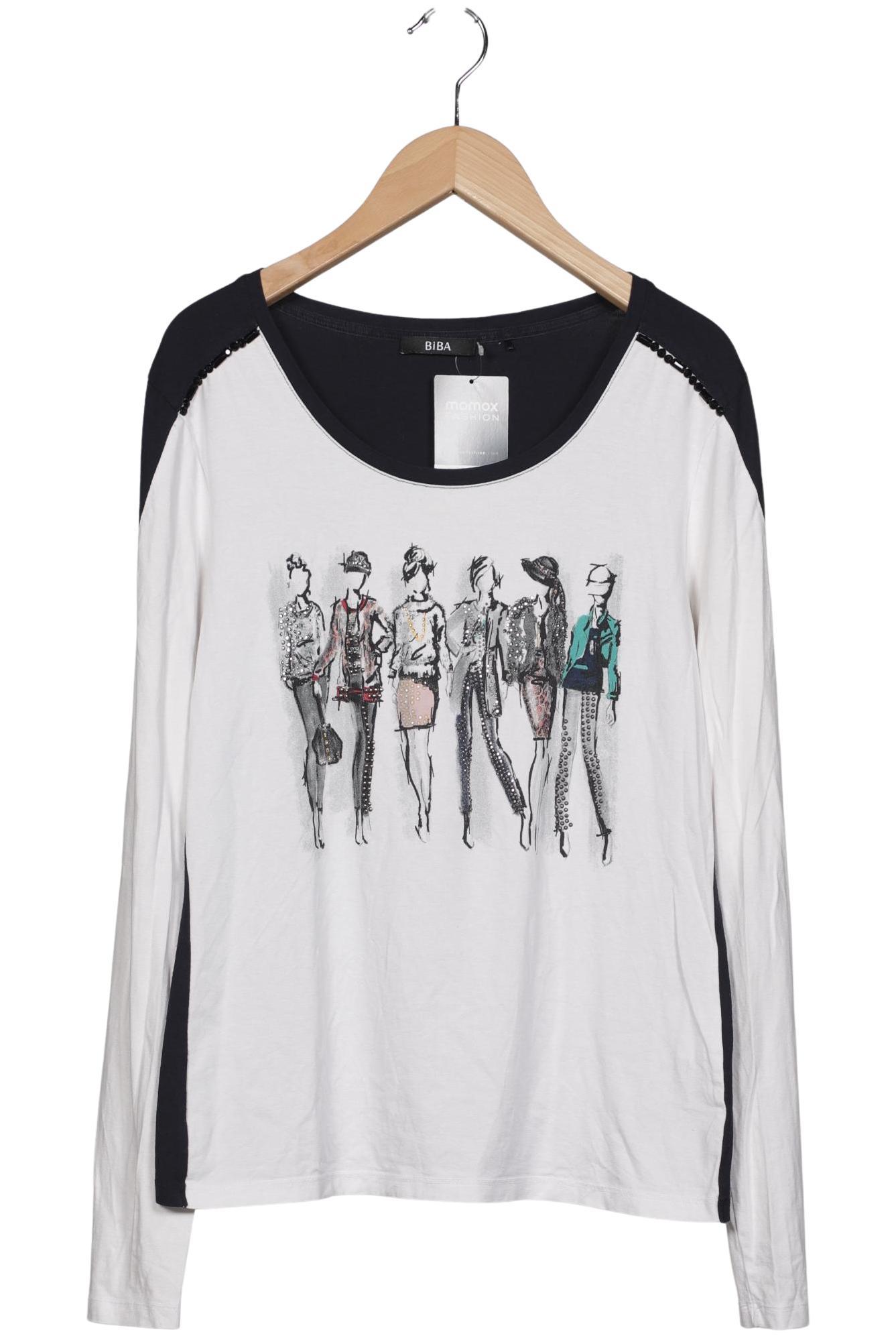 

BiBA Damen Langarmshirt, weiß, Gr. 36