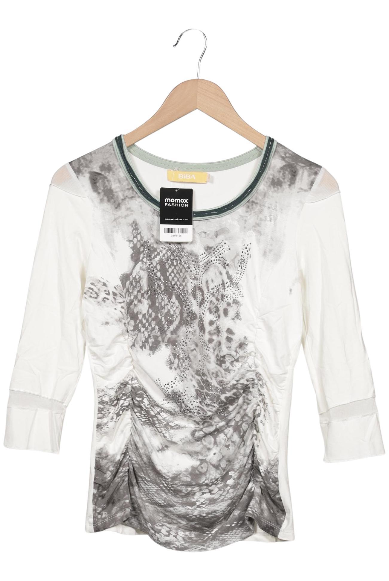 

BiBA Damen Langarmshirt, weiß, Gr. 34