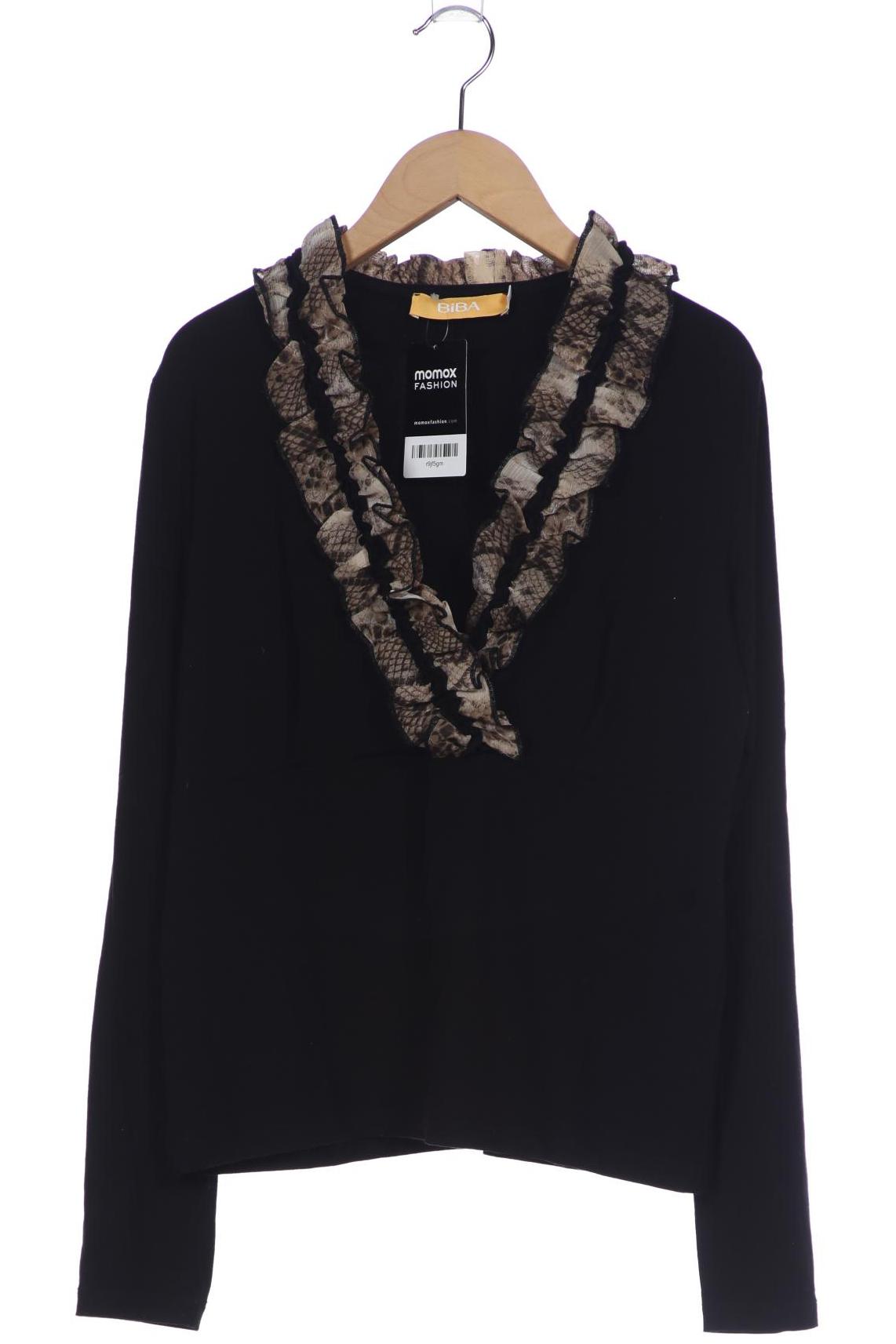 

BiBA Damen Langarmshirt, schwarz, Gr. 38