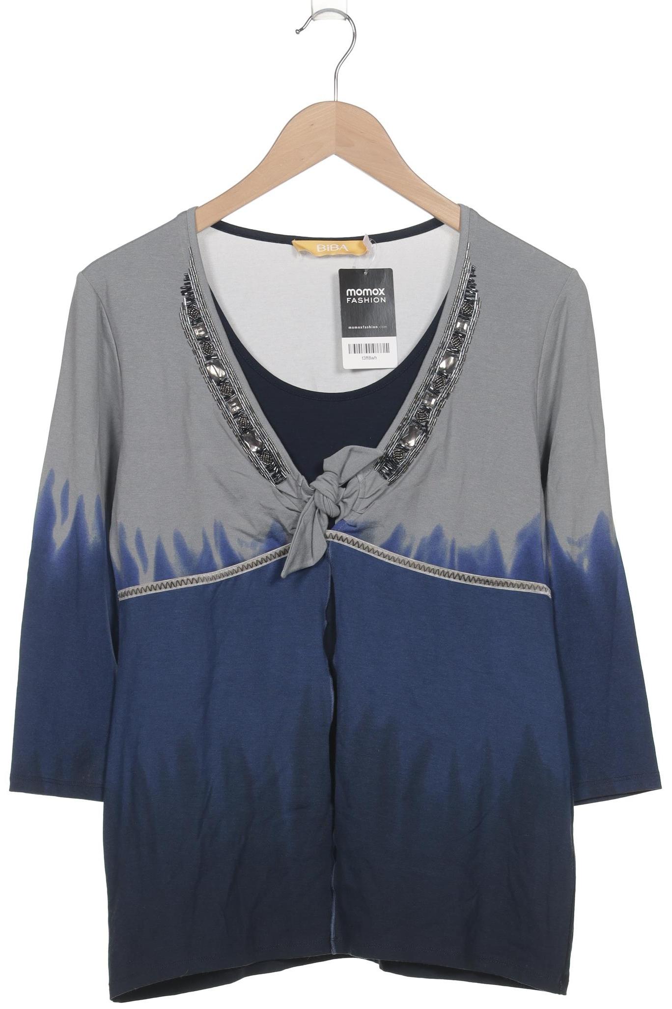 

BiBA Damen Langarmshirt, grau, Gr. 38
