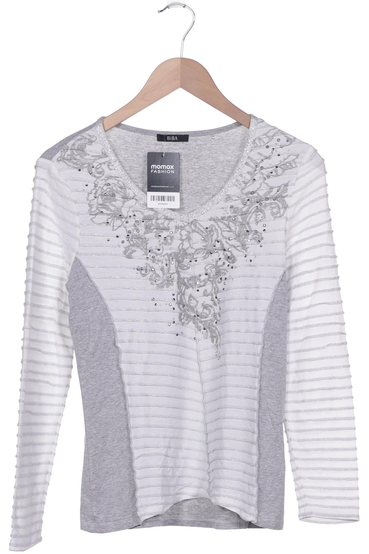 

BiBA Damen Langarmshirt, grau, Gr. 36