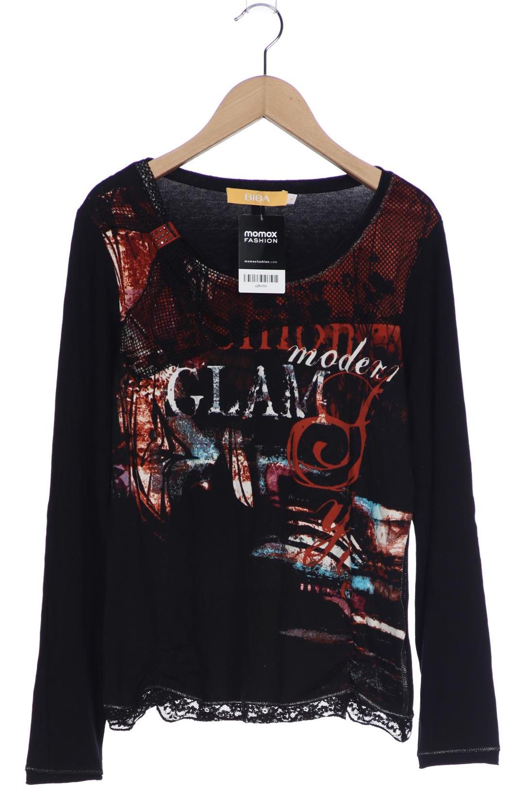 

BiBA Damen Langarmshirt, schwarz, Gr. 38