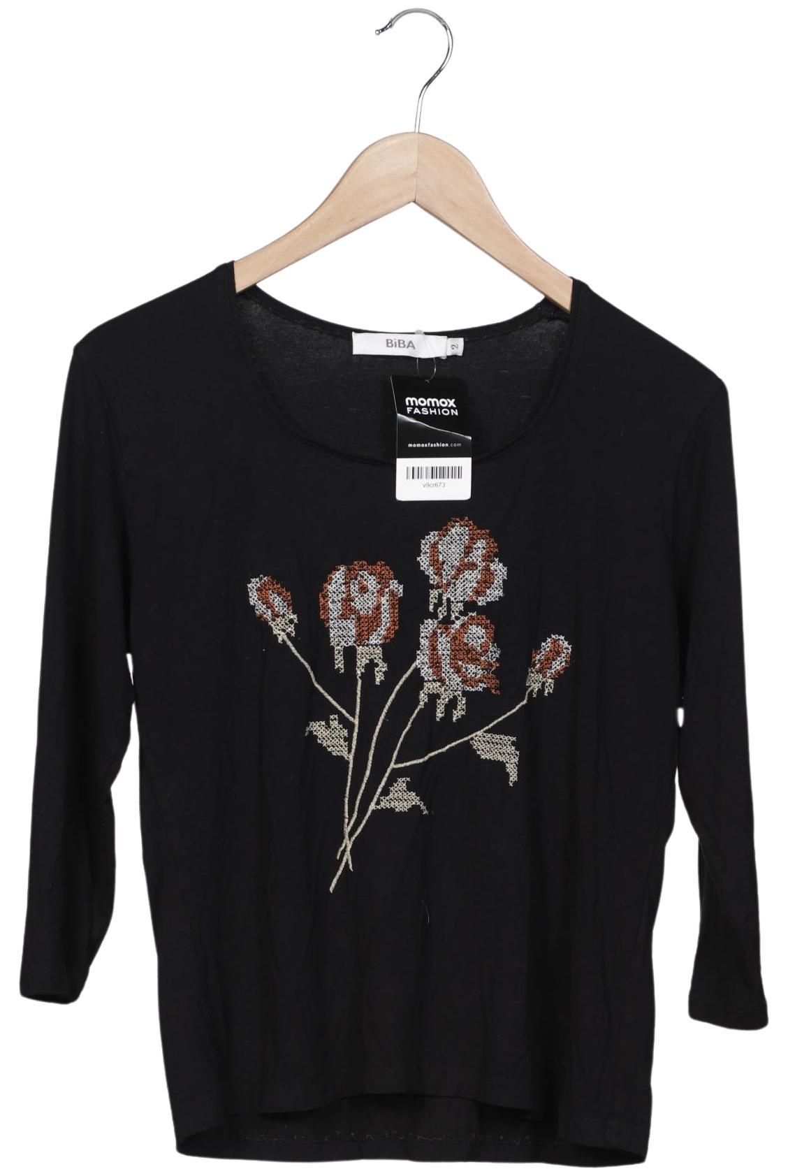 

BiBA Damen Langarmshirt, schwarz, Gr. 38