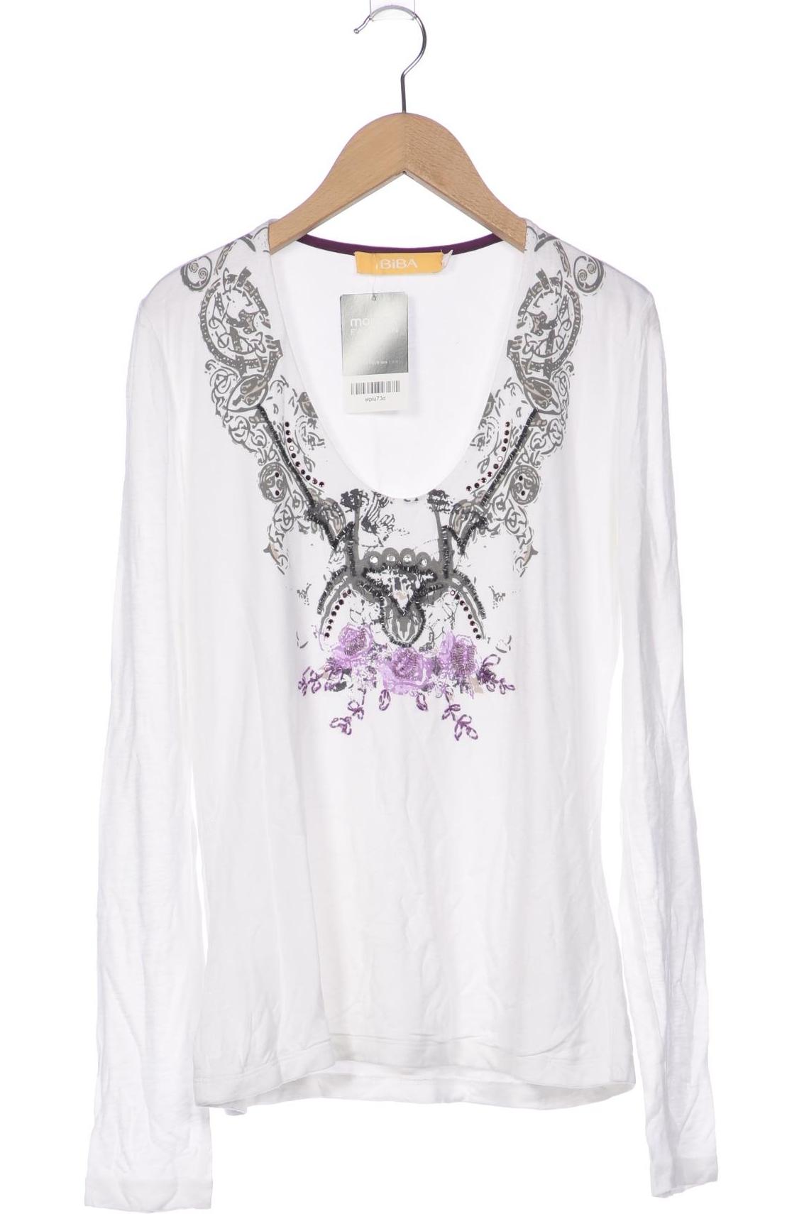

BiBA Damen Langarmshirt, weiß, Gr. 36