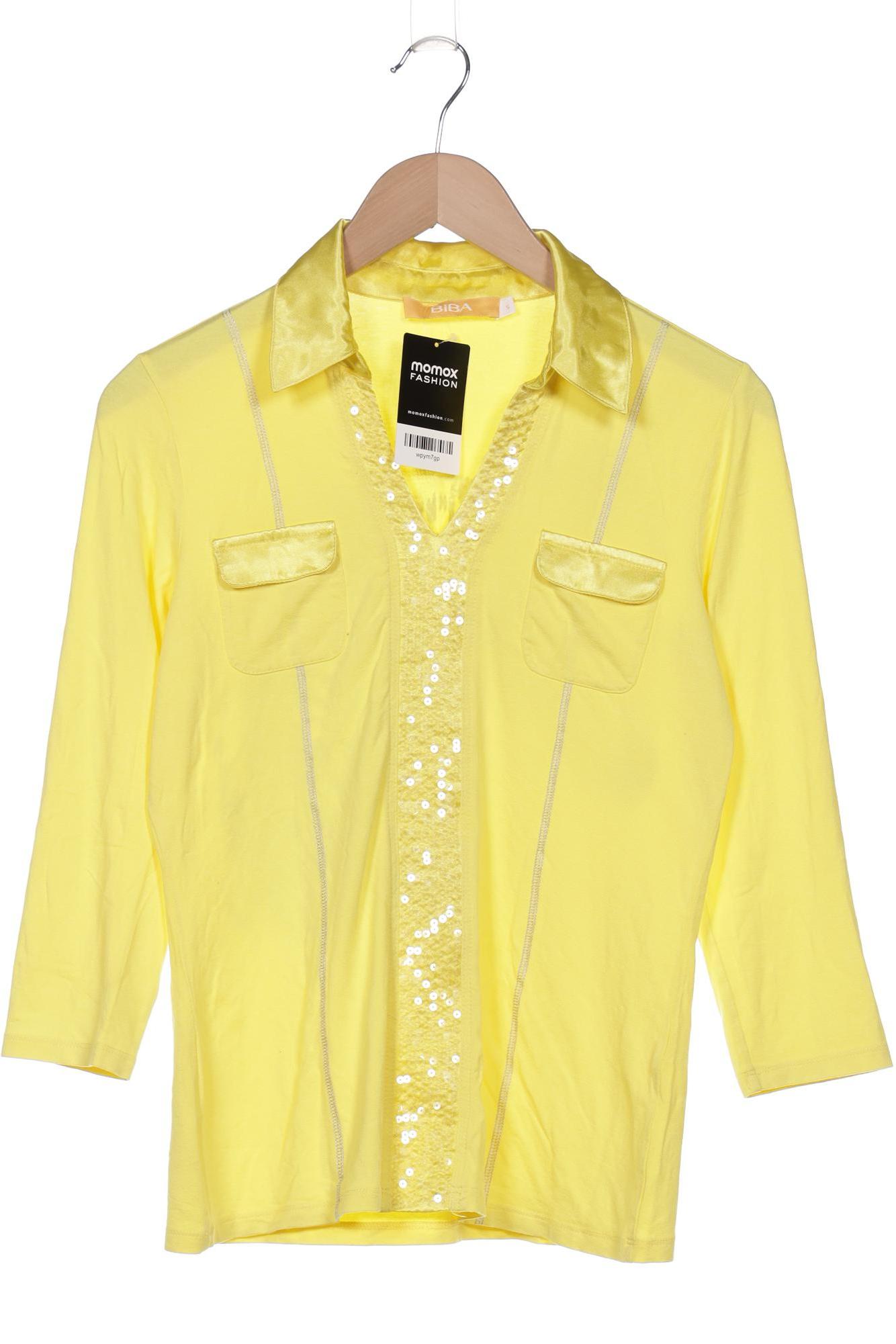 

BiBA Damen Langarmshirt, gelb, Gr. 36