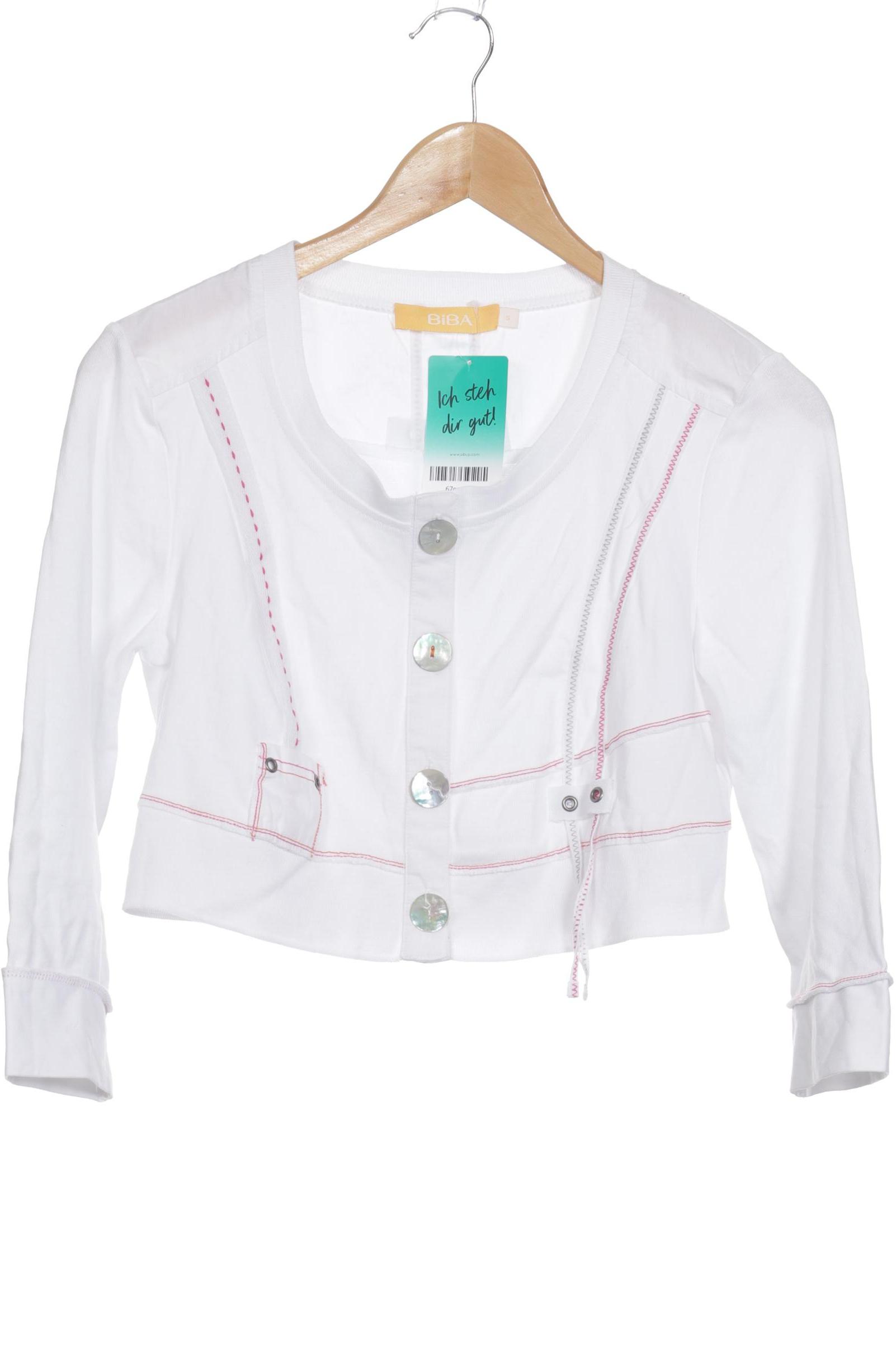 

BiBA Damen Strickjacke, weiß, Gr. 36