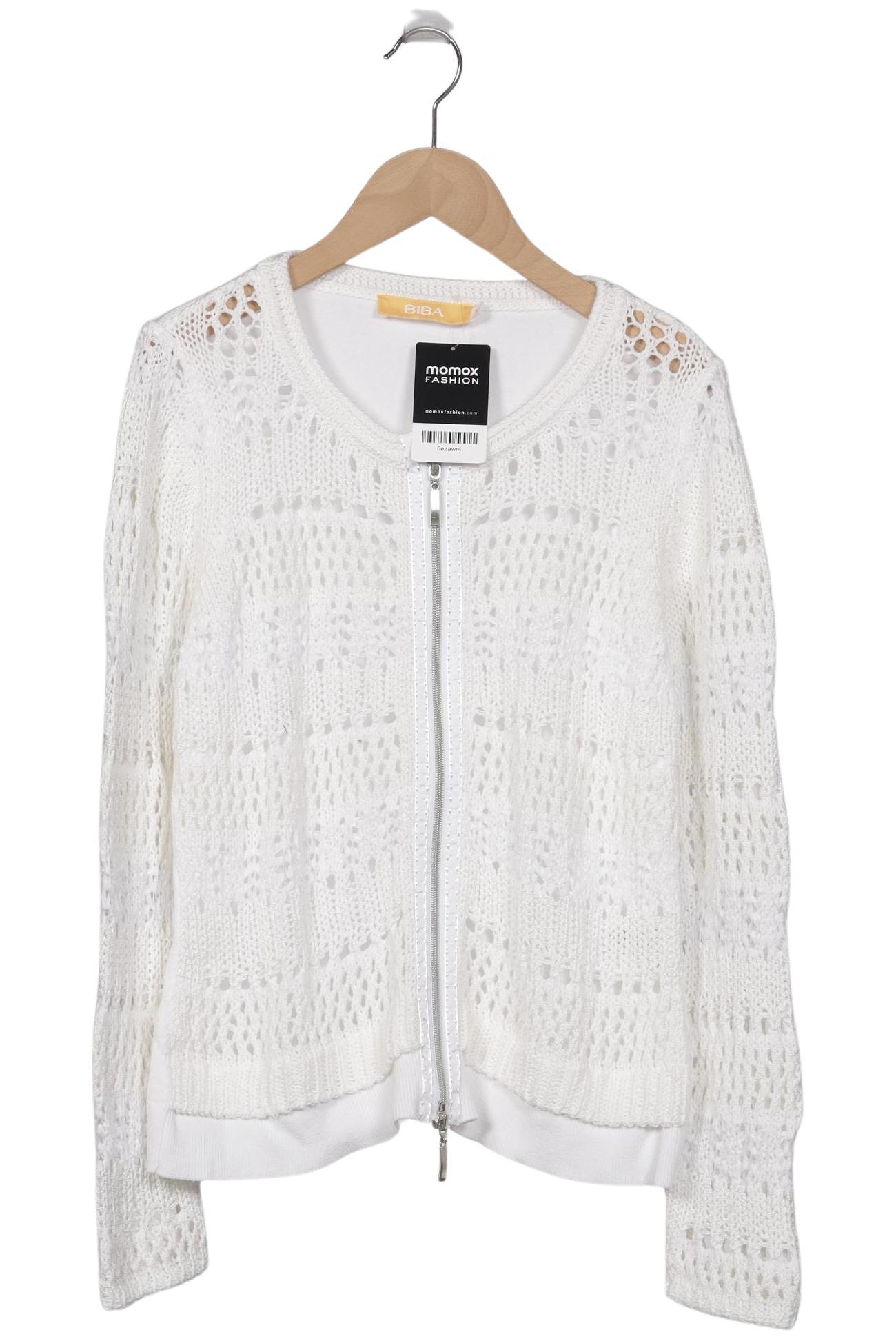 

BiBA Damen Strickjacke, weiß, Gr. 38