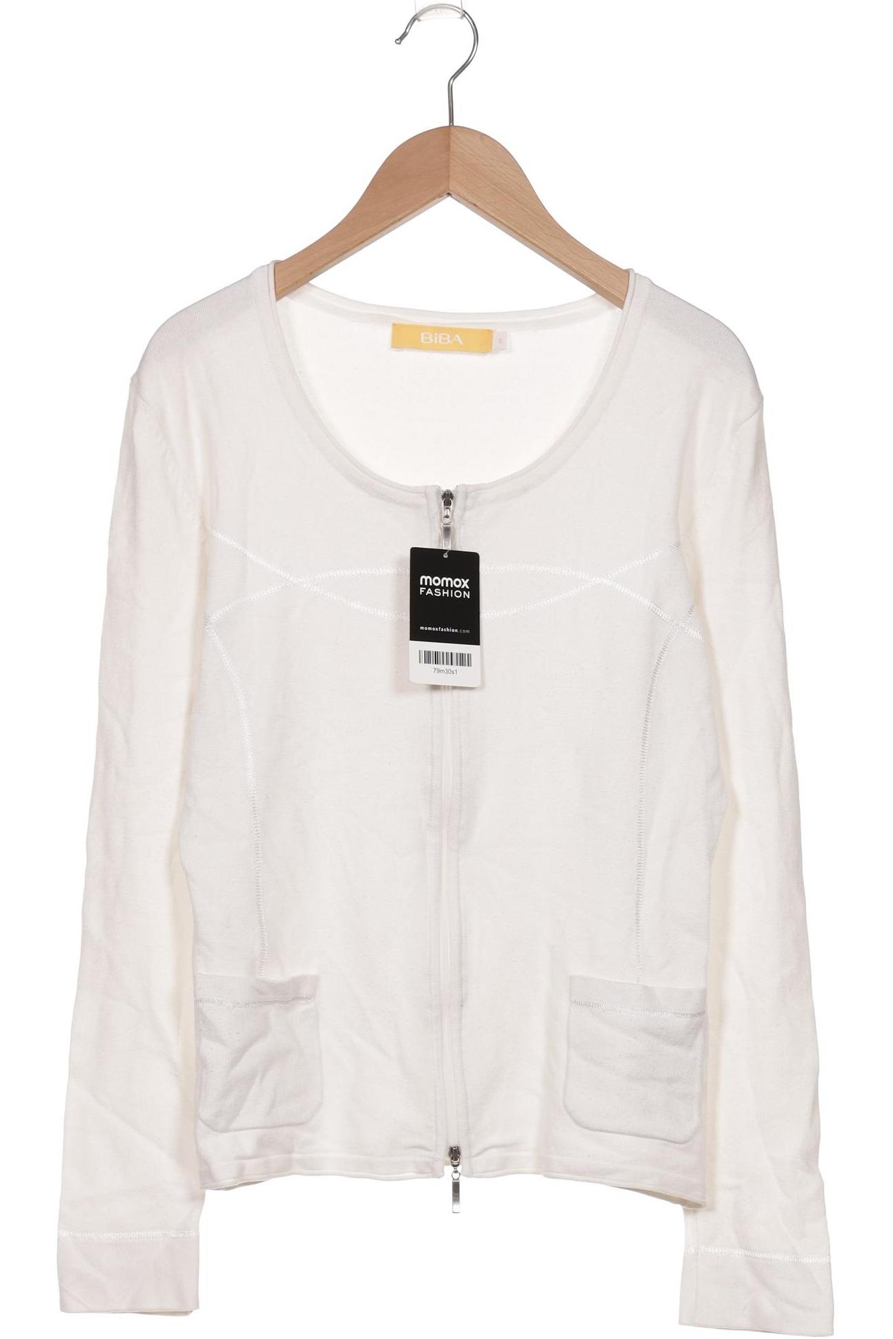 

BiBA Damen Strickjacke, weiß, Gr. 36
