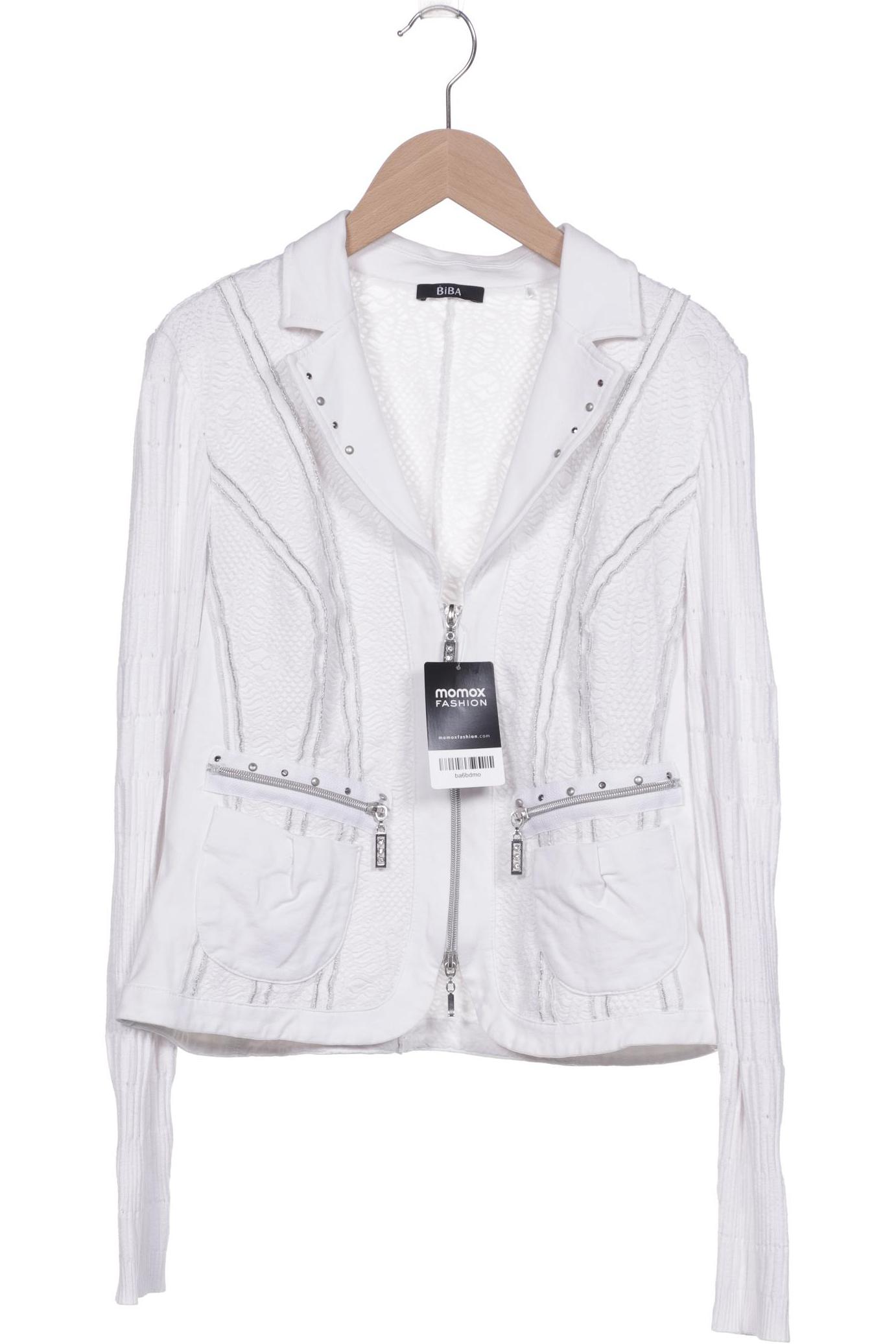 

BiBA Damen Strickjacke, weiß, Gr. 36