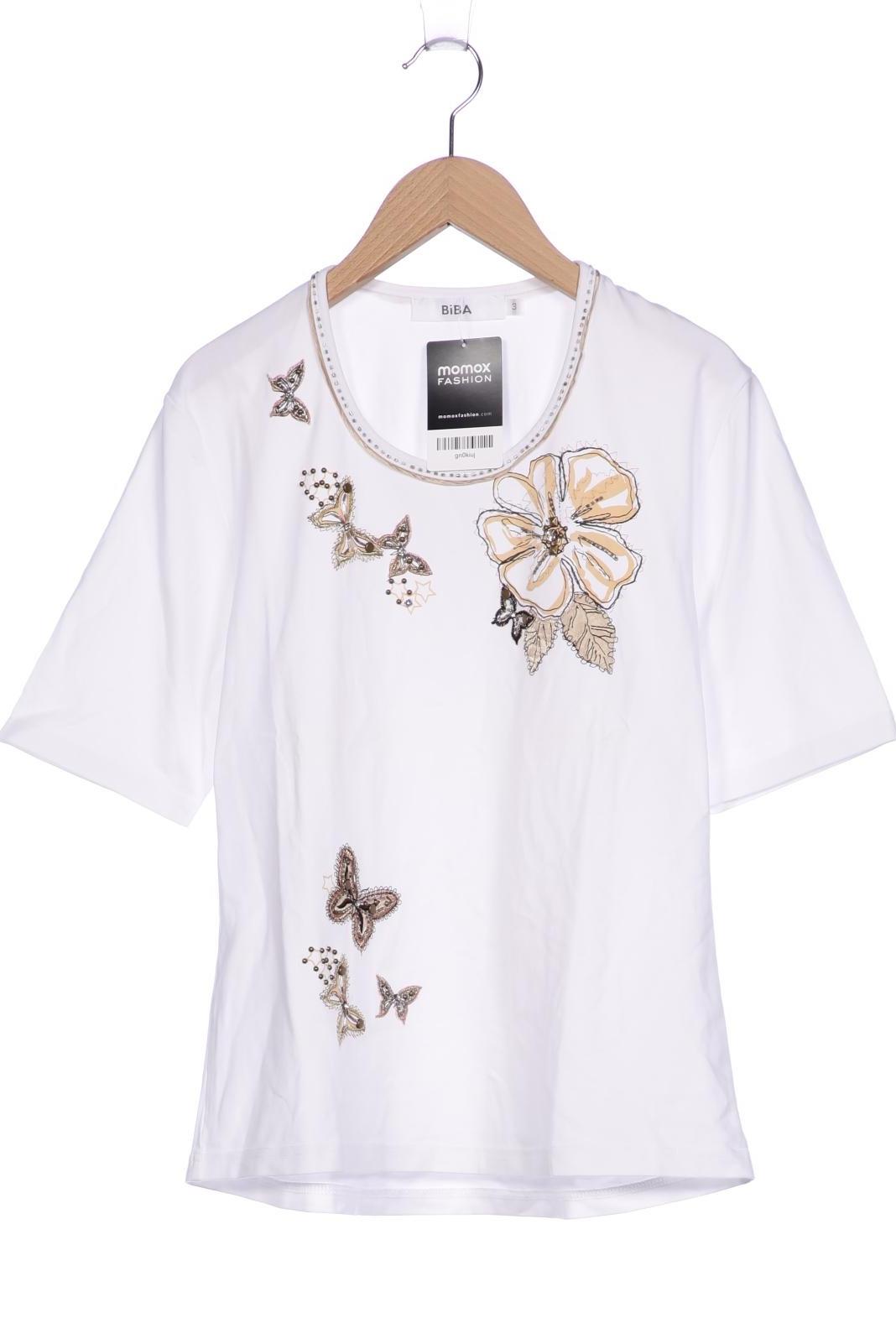 

BiBA Damen T-Shirt, weiß, Gr. 42