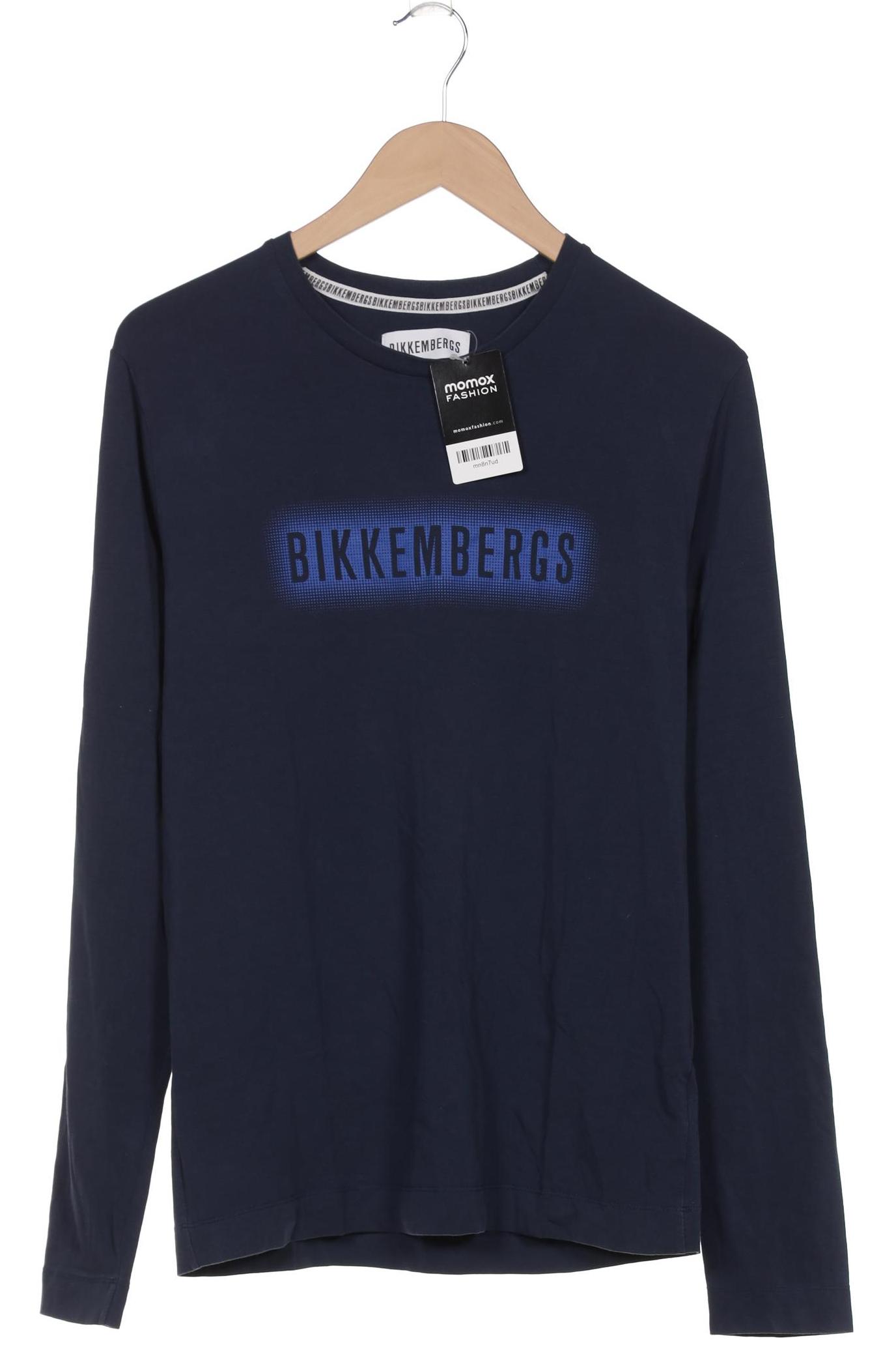

Bikkembergs Herren Langarmshirt, marineblau, Gr. 48