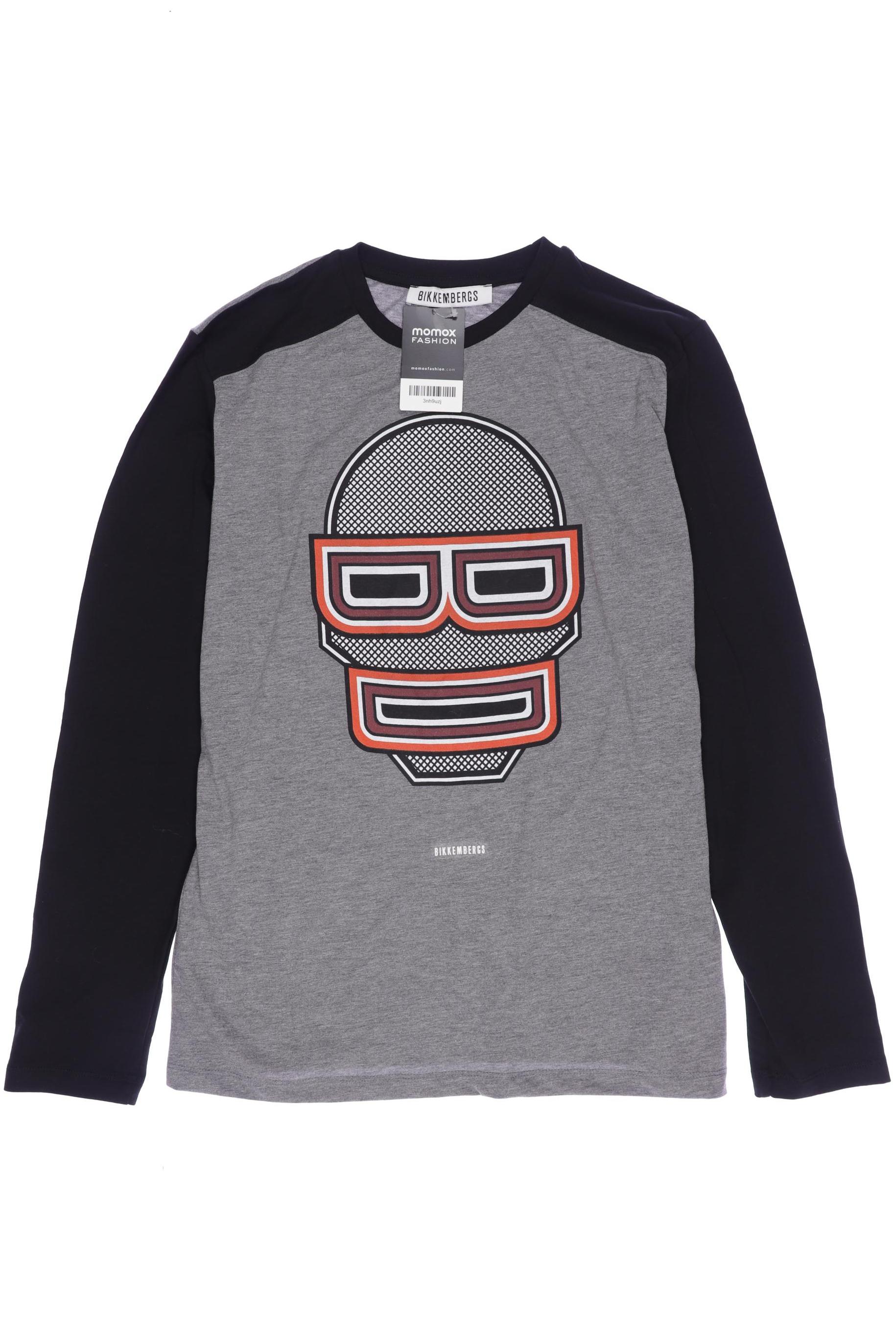 

Bikkembergs Herren Langarmshirt, grau, Gr. 14