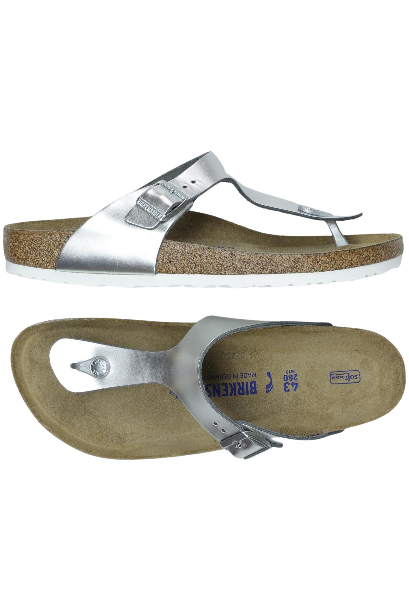 

Birkenstock Damen Sandale, silber, Gr. 43