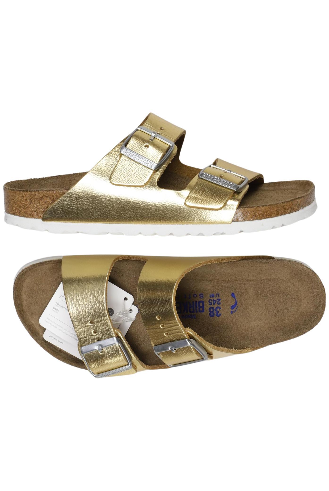 

Birkenstock Damen Sandale, gold, Gr. 38