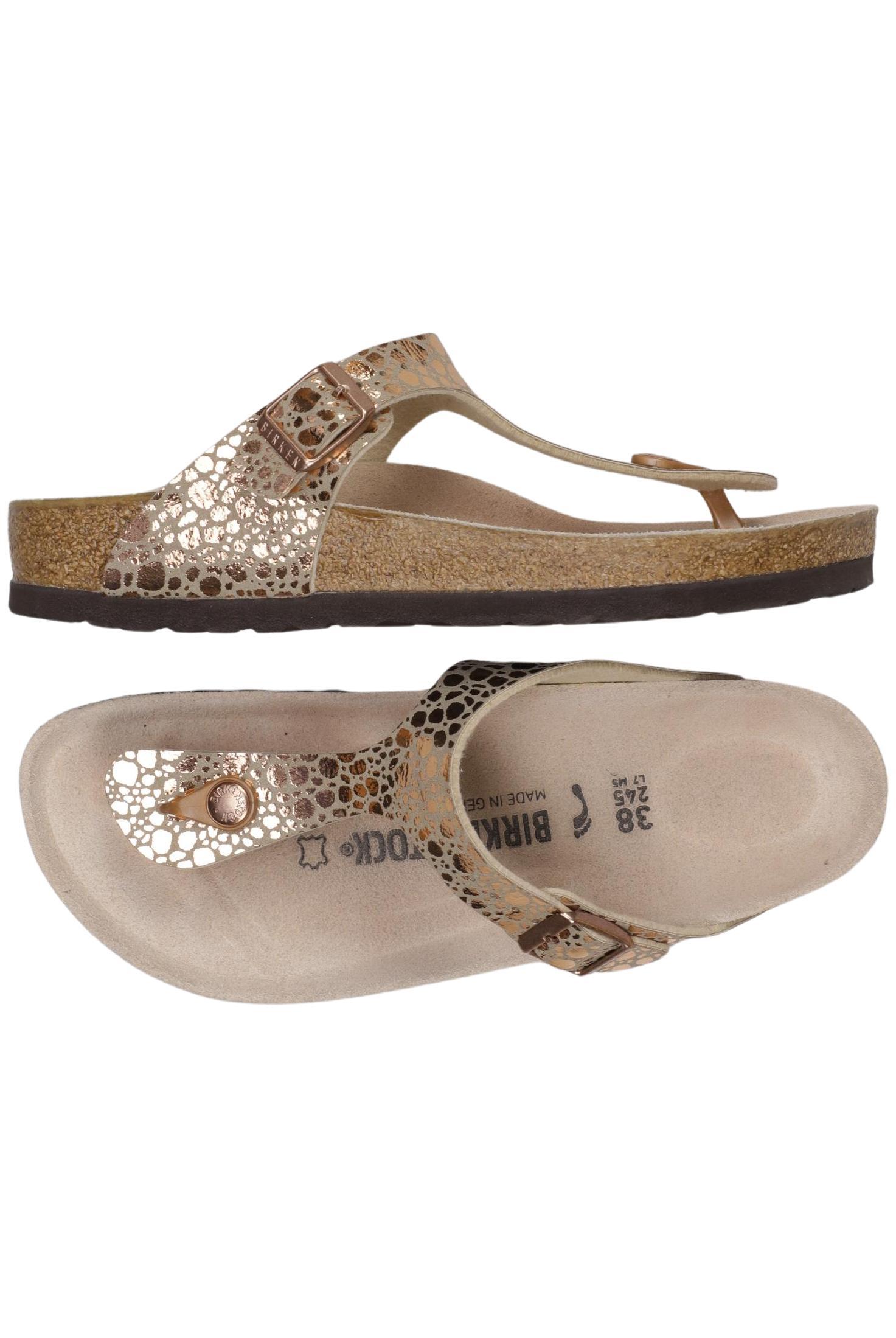 

Birkenstock Damen Sandale, gold, Gr. 38