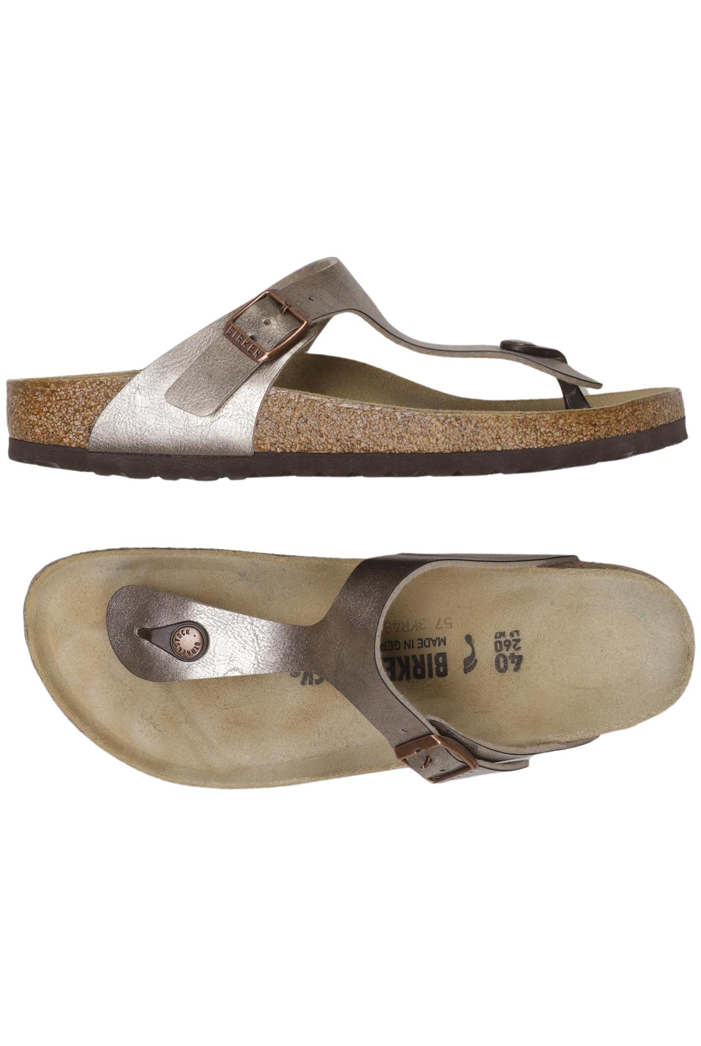 

Birkenstock Damen Sandale, silber, Gr. 40