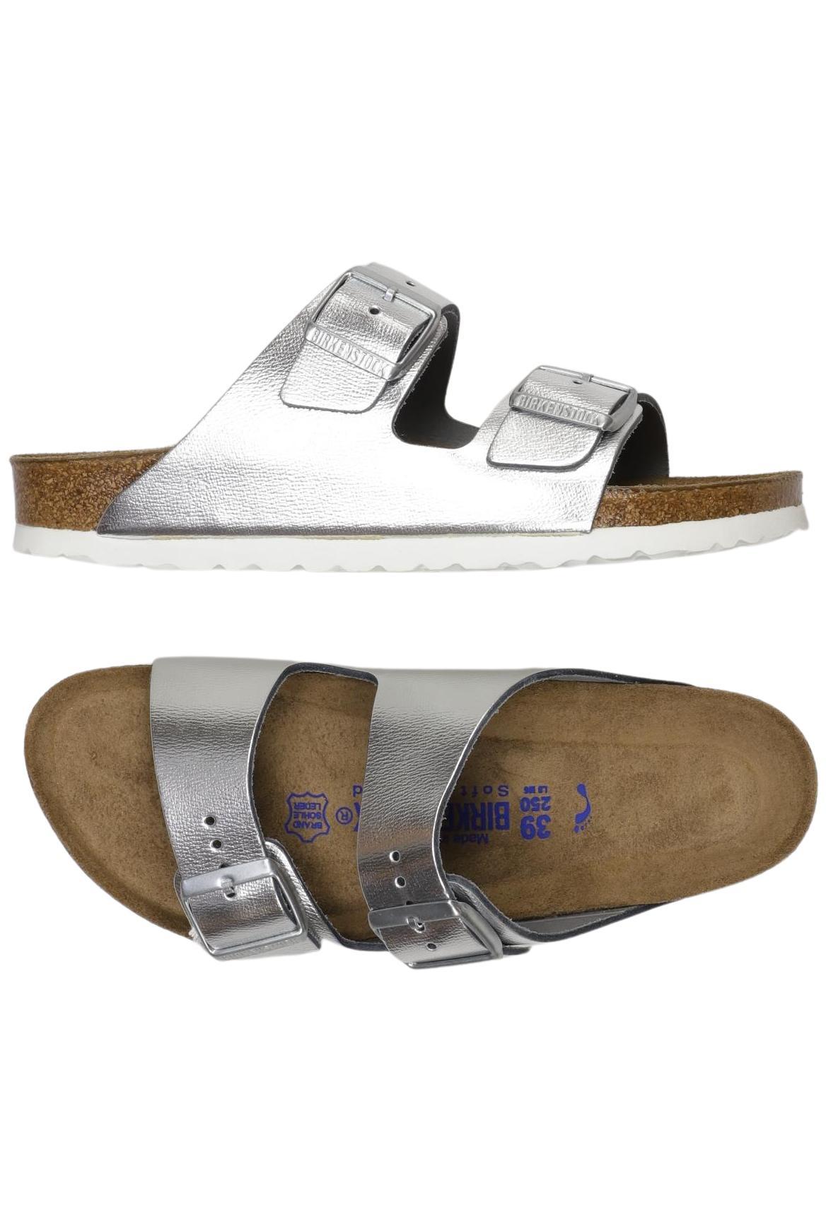 

Birkenstock Damen Sandale, silber, Gr. 39
